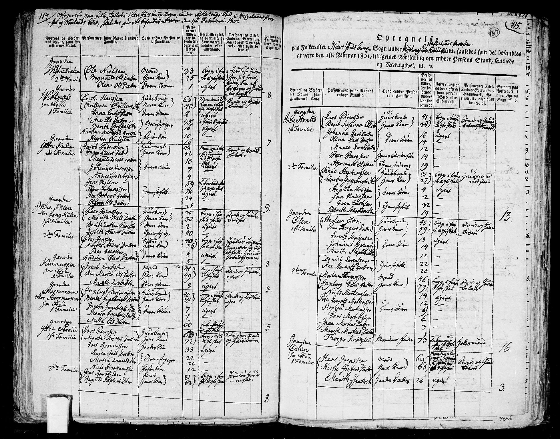 RA, 1801 census for 1820P Alstahaug, 1801, p. 166b-167a