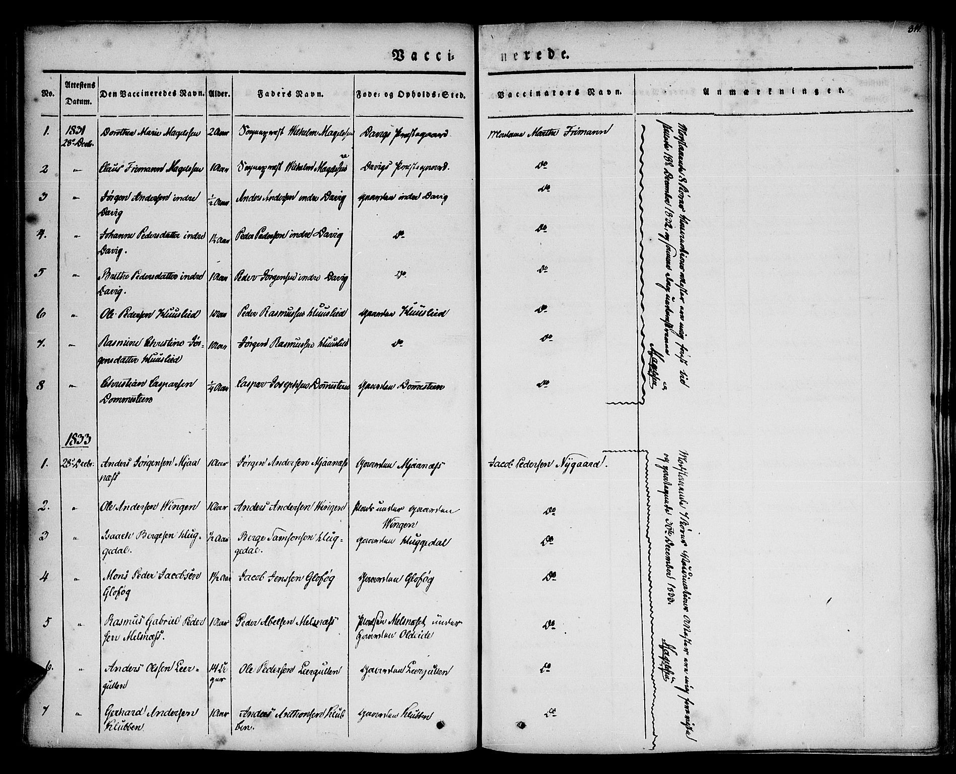 Davik sokneprestembete, AV/SAB-A-79701/H/Haa/Haaa/L0004: Parish register (official) no. A 4, 1830-1849, p. 311