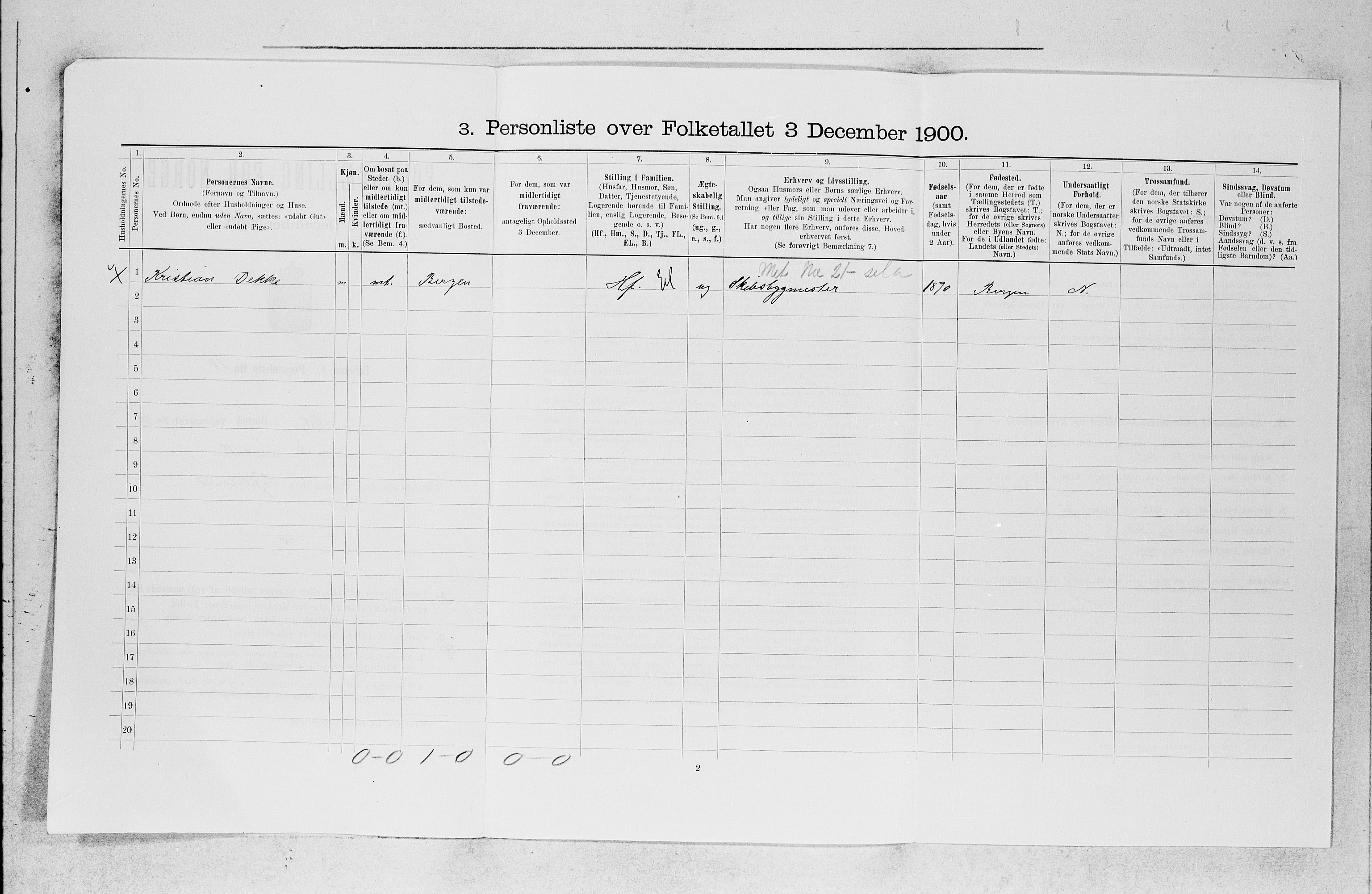 SAB, 1900 census for Os, 1900, p. 371