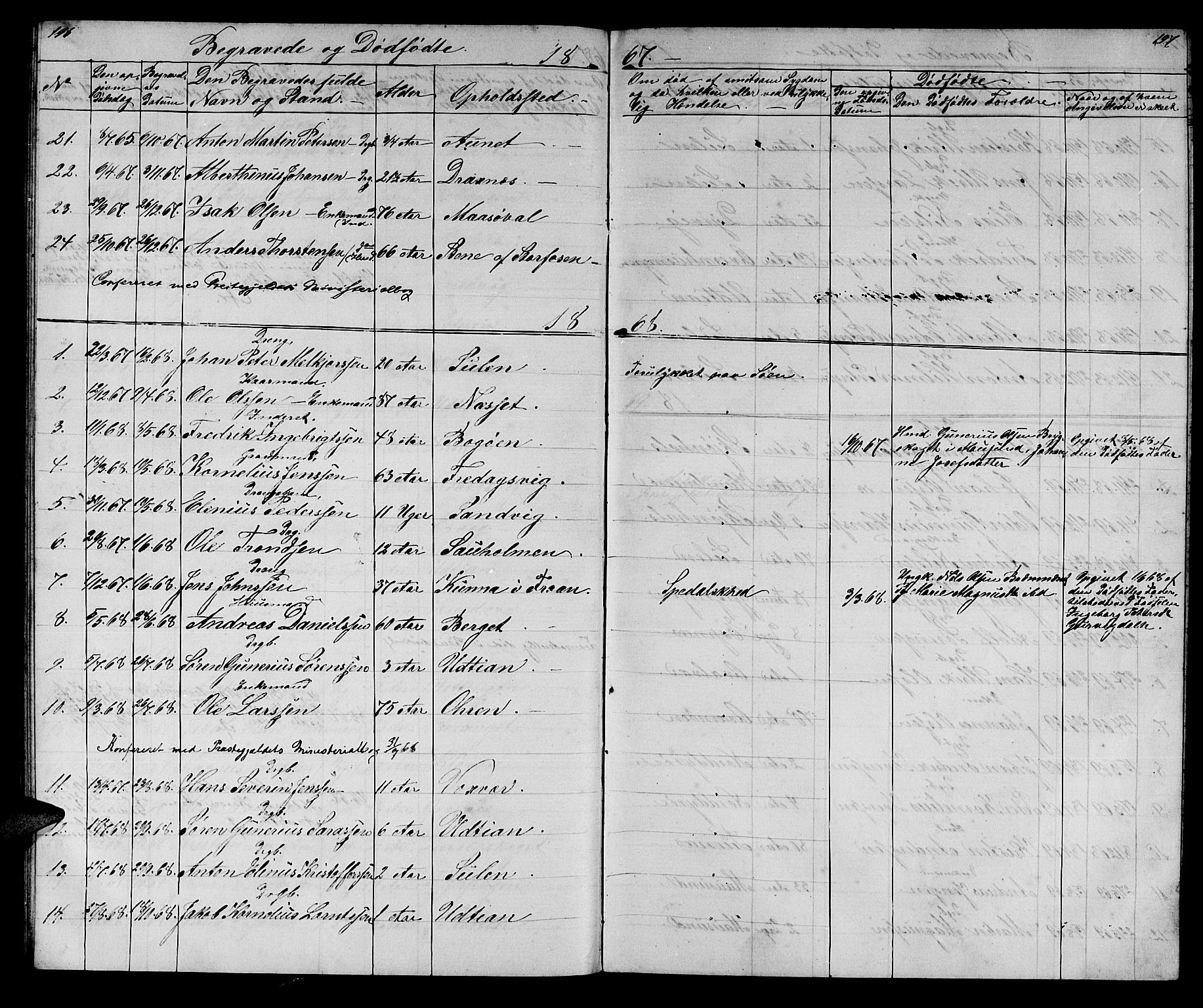 Ministerialprotokoller, klokkerbøker og fødselsregistre - Sør-Trøndelag, SAT/A-1456/640/L0583: Parish register (copy) no. 640C01, 1866-1877, p. 196-197