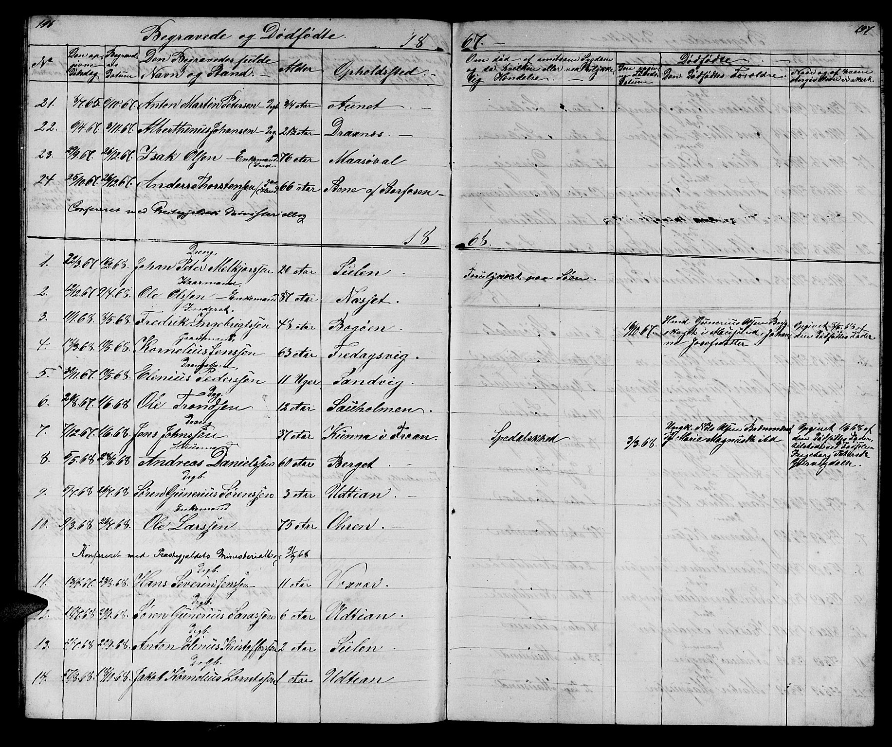 Ministerialprotokoller, klokkerbøker og fødselsregistre - Sør-Trøndelag, AV/SAT-A-1456/640/L0583: Parish register (copy) no. 640C01, 1866-1877, p. 196-197