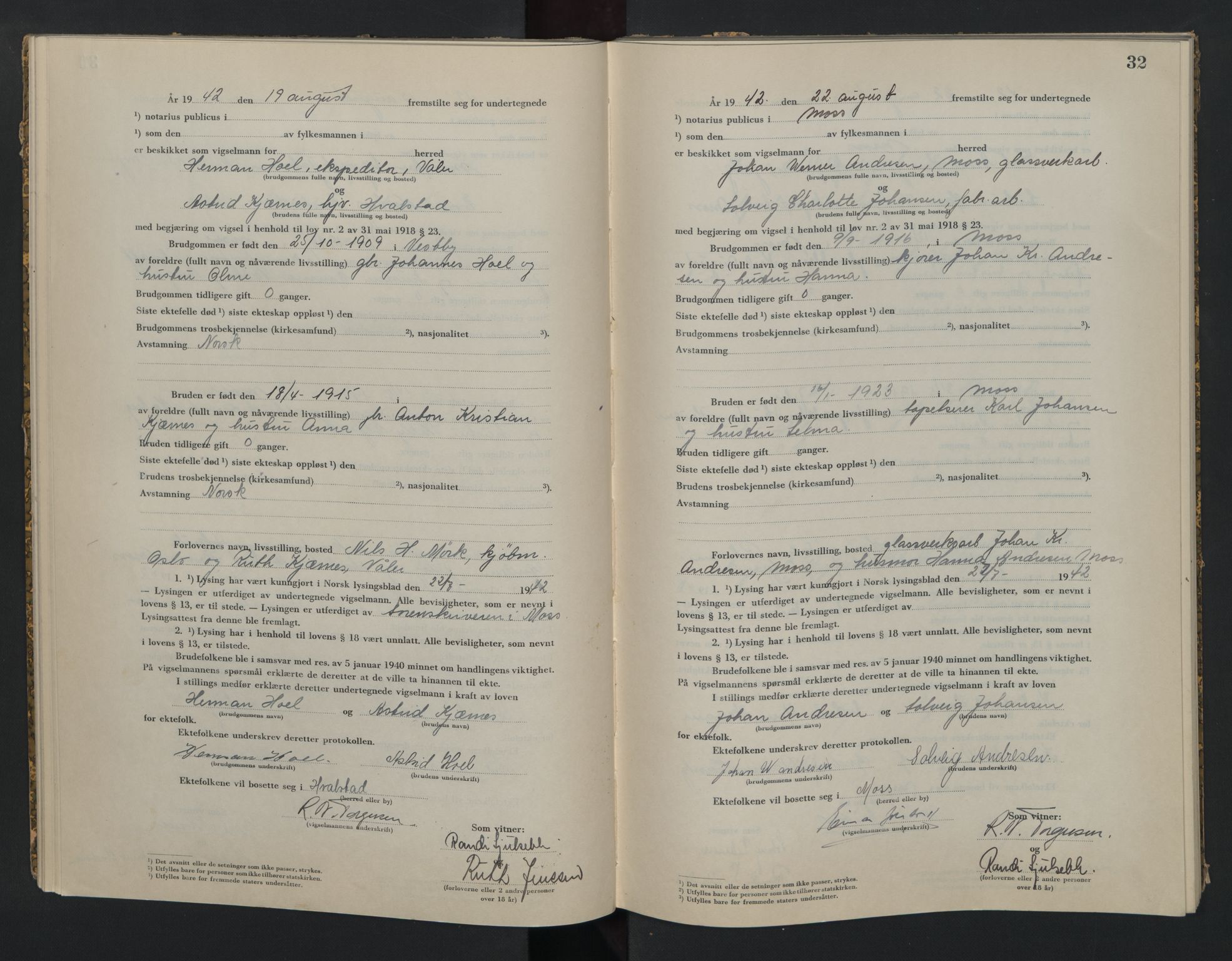 Moss sorenskriveri, AV/SAO-A-10168, 1942-1943, p. 32