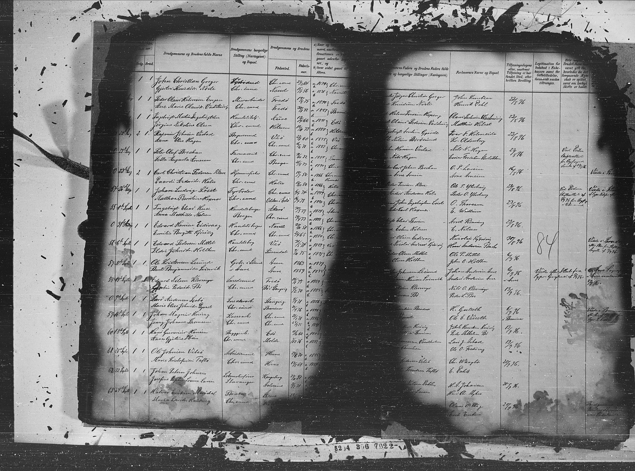 Ministerialprotokoller, klokkerbøker og fødselsregistre - Møre og Romsdal, AV/SAT-A-1454/572/L0854: Parish register (official) no. 572A17, 1880-1905, p. 84