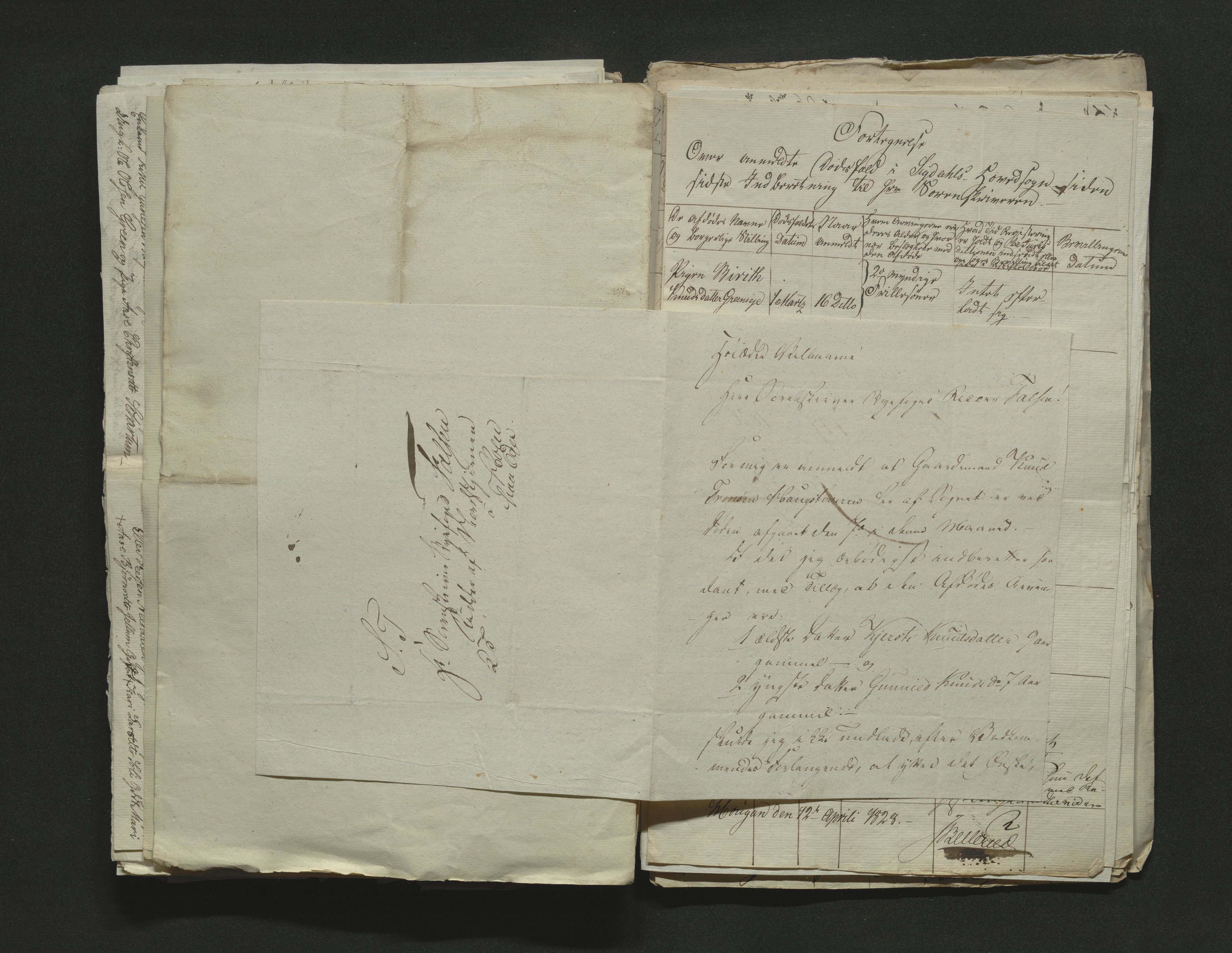Eiker, Modum og Sigdal sorenskriveri, AV/SAKO-A-123/H/Ha/Hab/L0002: Dødsfallsmeldinger, 1823-1829, p. 321