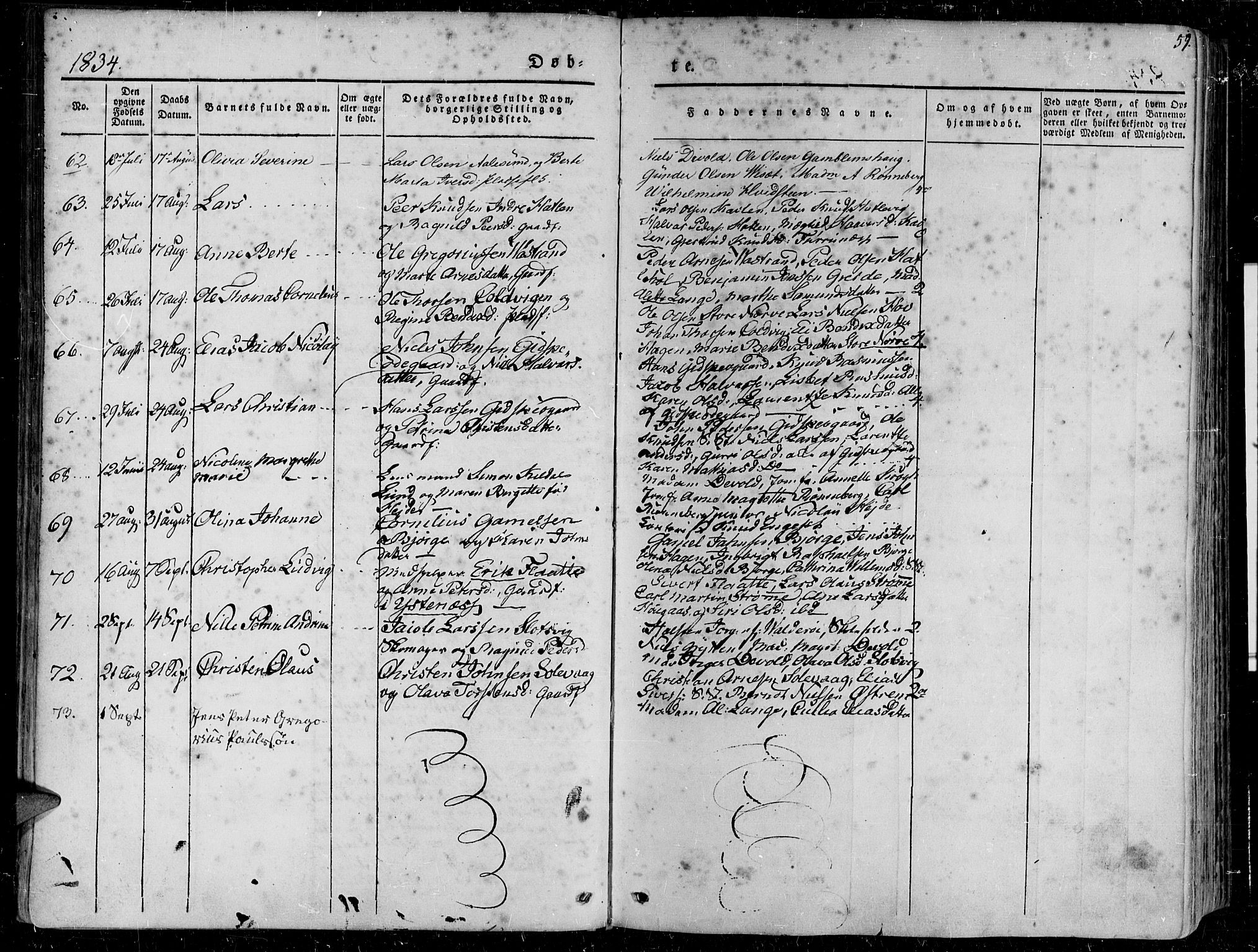 Ministerialprotokoller, klokkerbøker og fødselsregistre - Møre og Romsdal, AV/SAT-A-1454/528/L0395: Parish register (official) no. 528A06, 1828-1839, p. 59