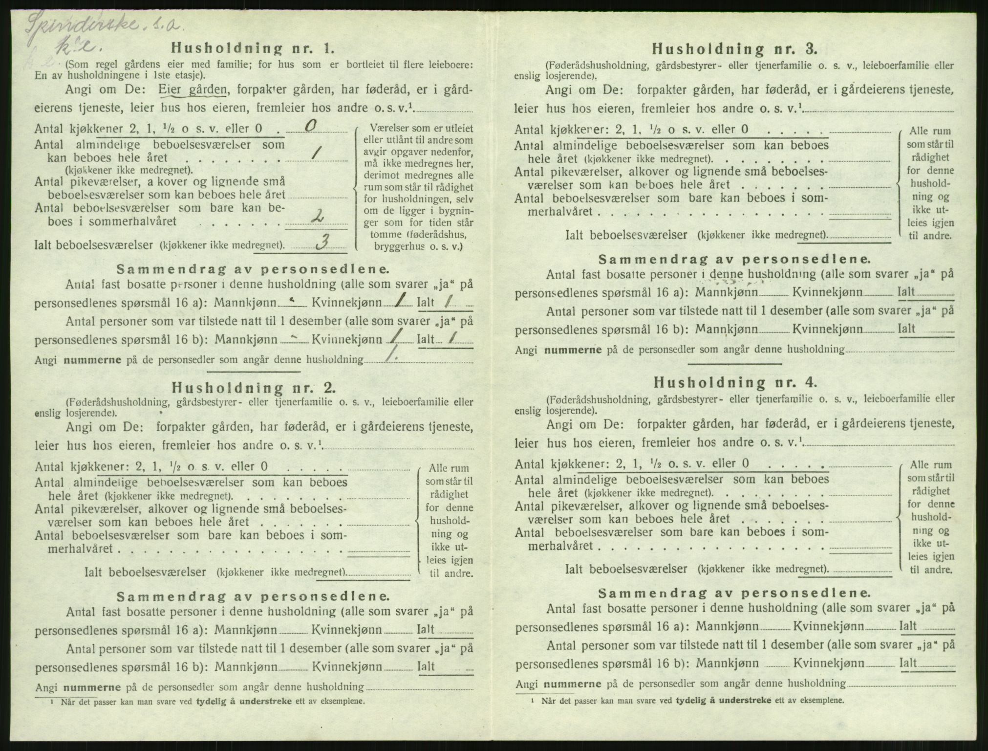 SAT, 1920 census for Tingvoll, 1920, p. 131