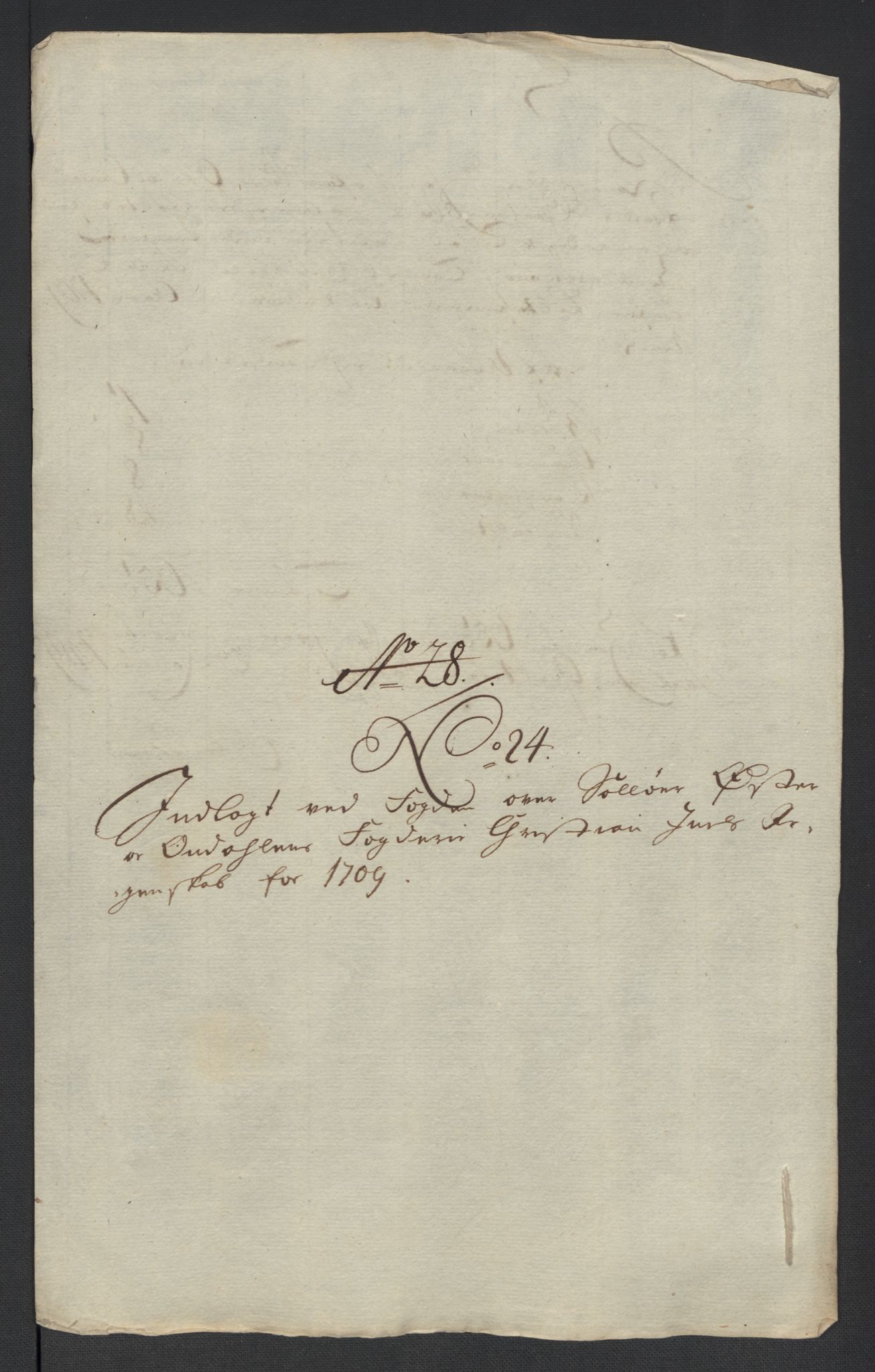 Rentekammeret inntil 1814, Reviderte regnskaper, Fogderegnskap, AV/RA-EA-4092/R13/L0846: Fogderegnskap Solør, Odal og Østerdal, 1709, p. 284