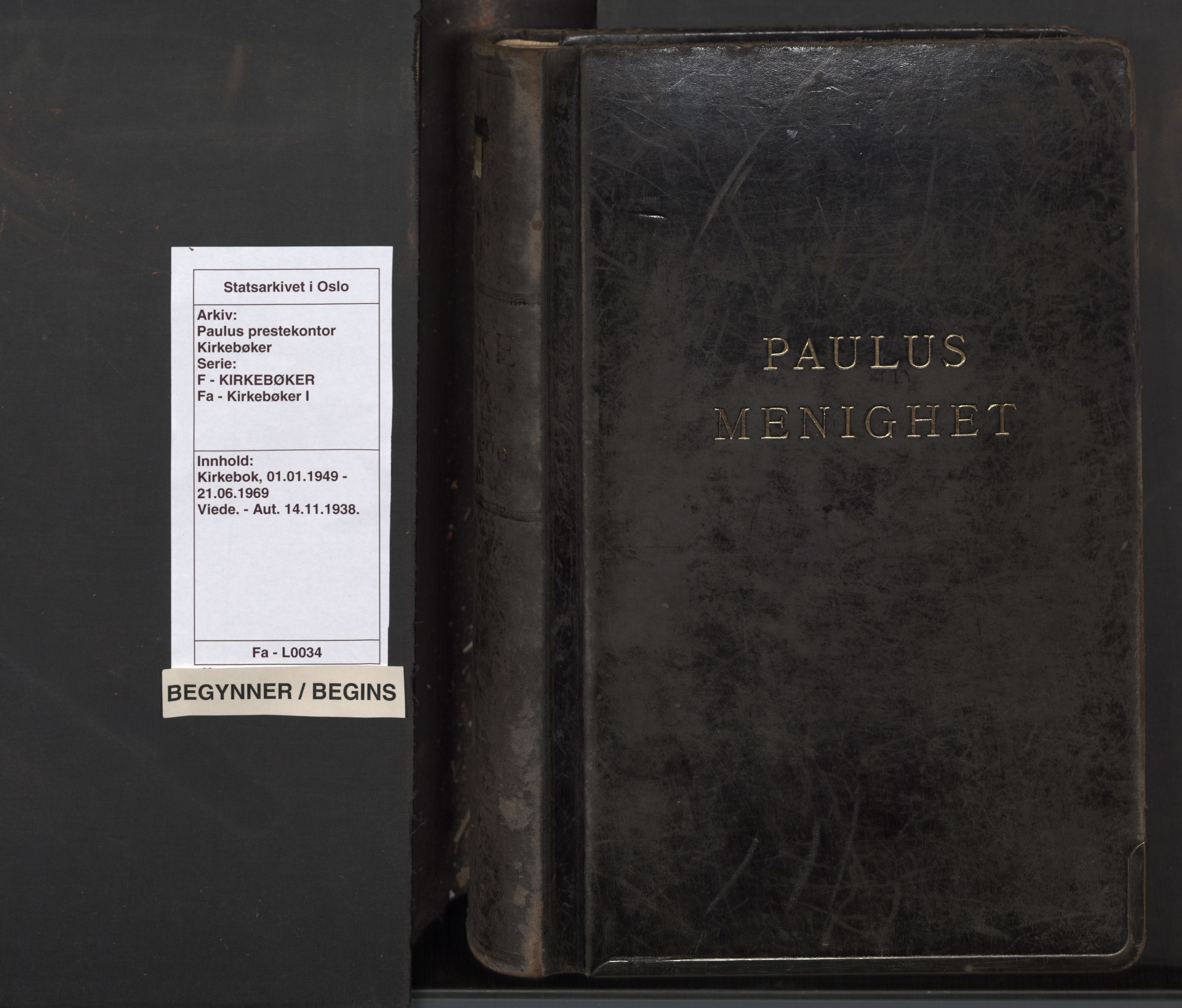 Paulus prestekontor Kirkebøker, AV/SAO-A-10871/F/Fa/L0034: Parish register (official) no. 34, 1949-1969