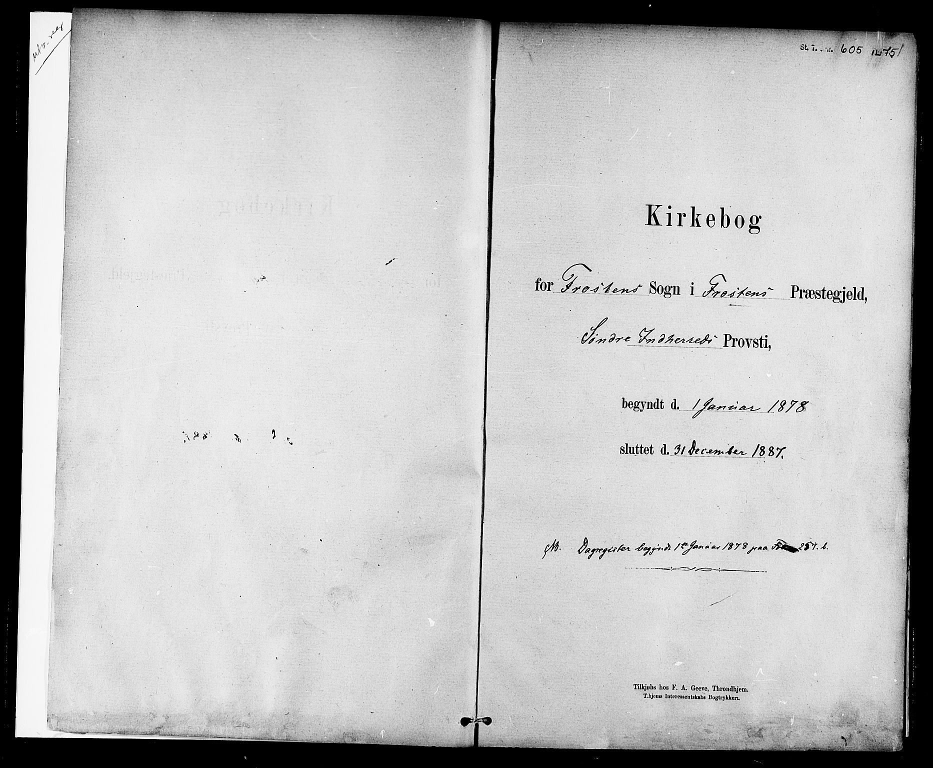 Ministerialprotokoller, klokkerbøker og fødselsregistre - Nord-Trøndelag, SAT/A-1458/713/L0120: Parish register (official) no. 713A09, 1878-1887