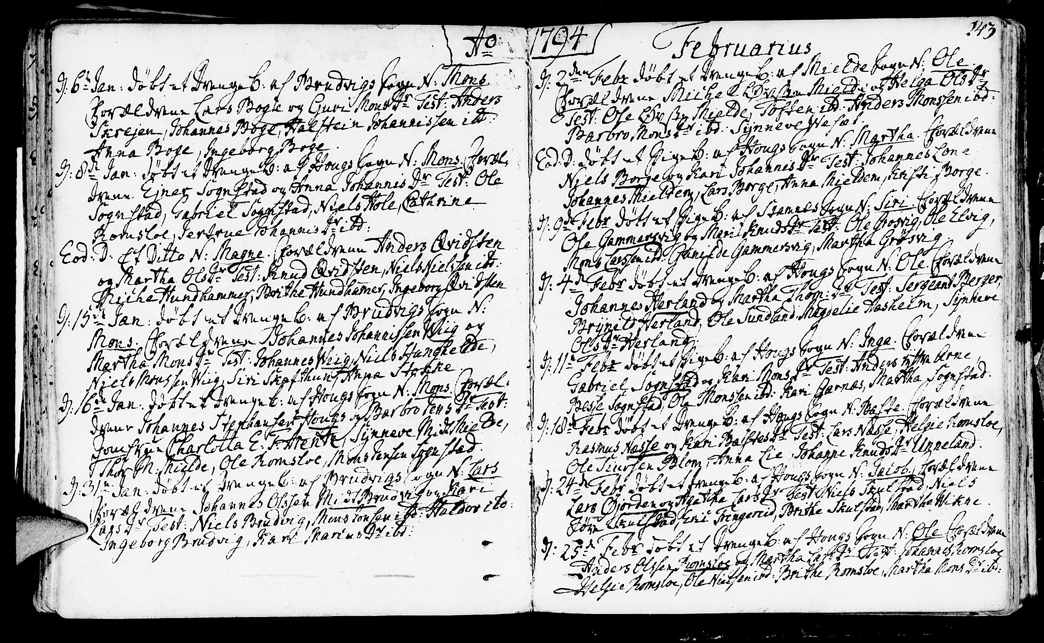 Haus sokneprestembete, AV/SAB-A-75601/H/Haa: Parish register (official) no. A 10, 1782-1796, p. 243