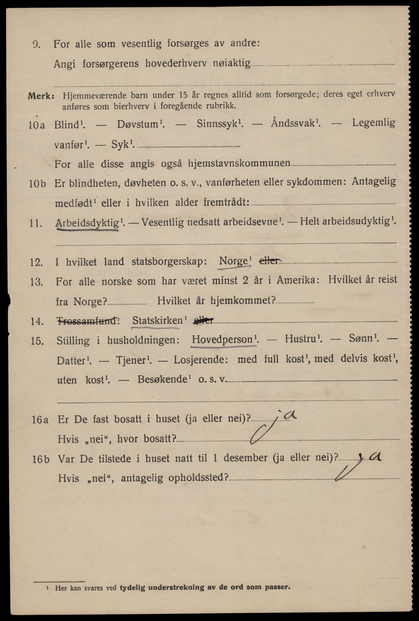 SAST, 1920 census for Stavanger, 1920, p. 103597