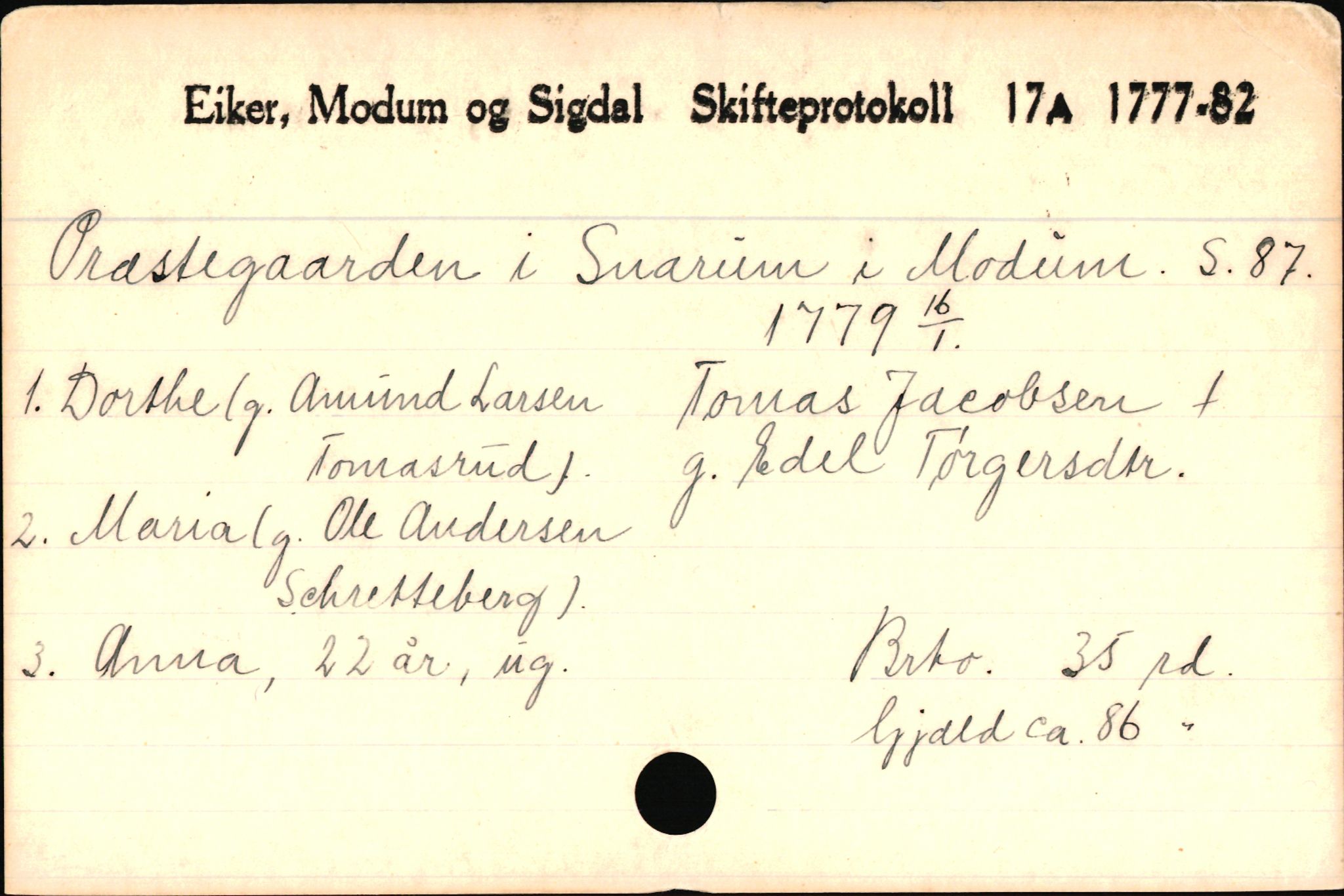 Eiker, Modum og Sigdal sorenskriveri, AV/SAKO-A-123/H, 1676-1828, p. 4020