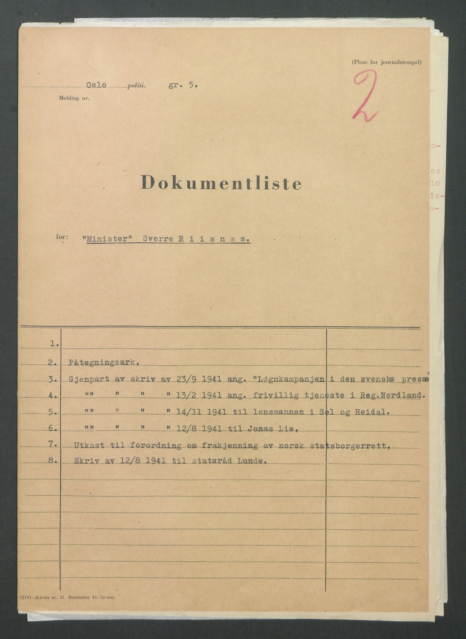 Landssvikarkivet, Oslo politikammer, RA/S-3138-01/D/Di/L0001: Anr. 1559, 1945-1947, p. 2031