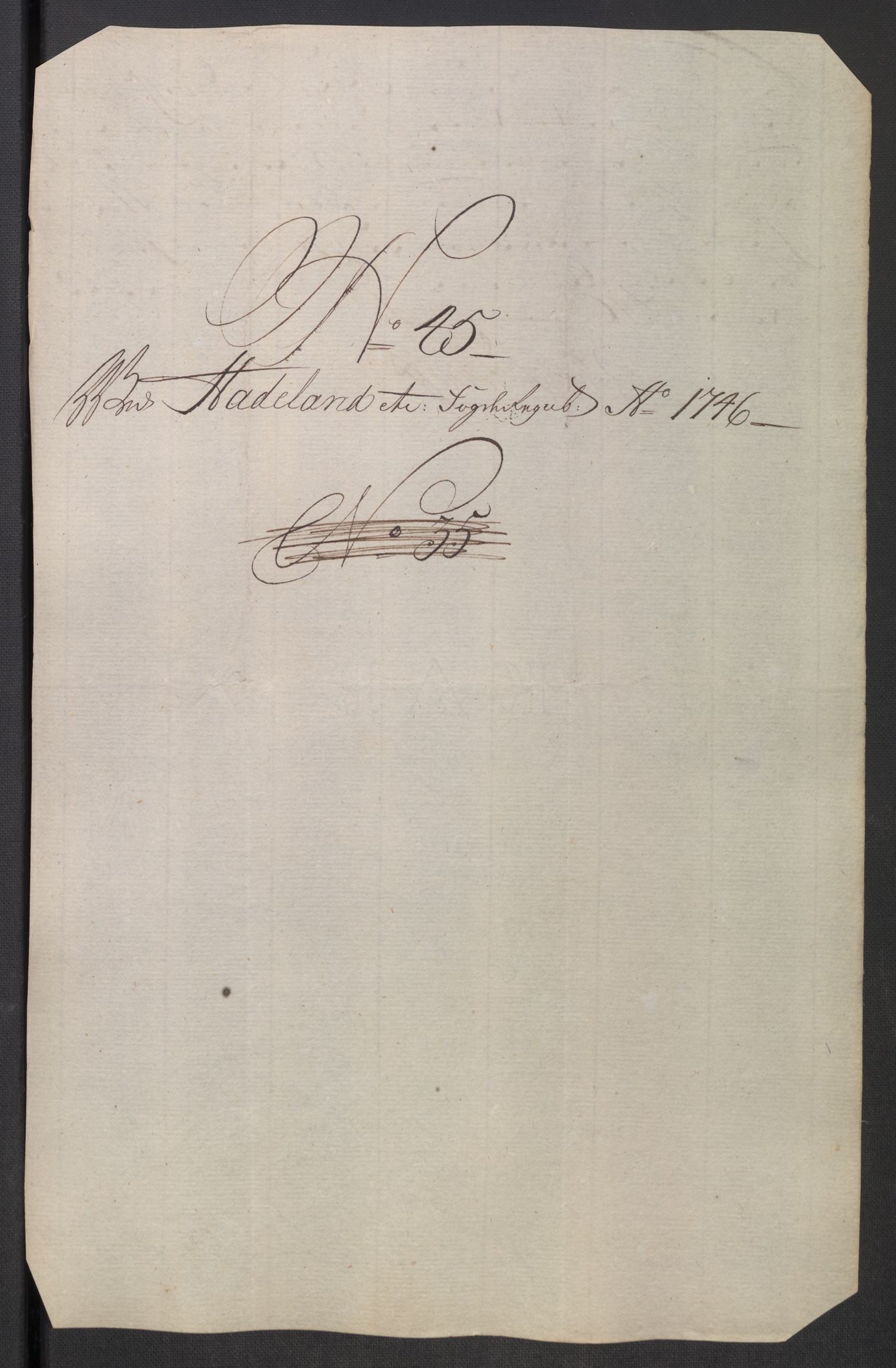 Rentekammeret inntil 1814, Reviderte regnskaper, Fogderegnskap, AV/RA-EA-4092/R18/L1345: Fogderegnskap Hadeland, Toten og Valdres, 1745-1746, p. 489