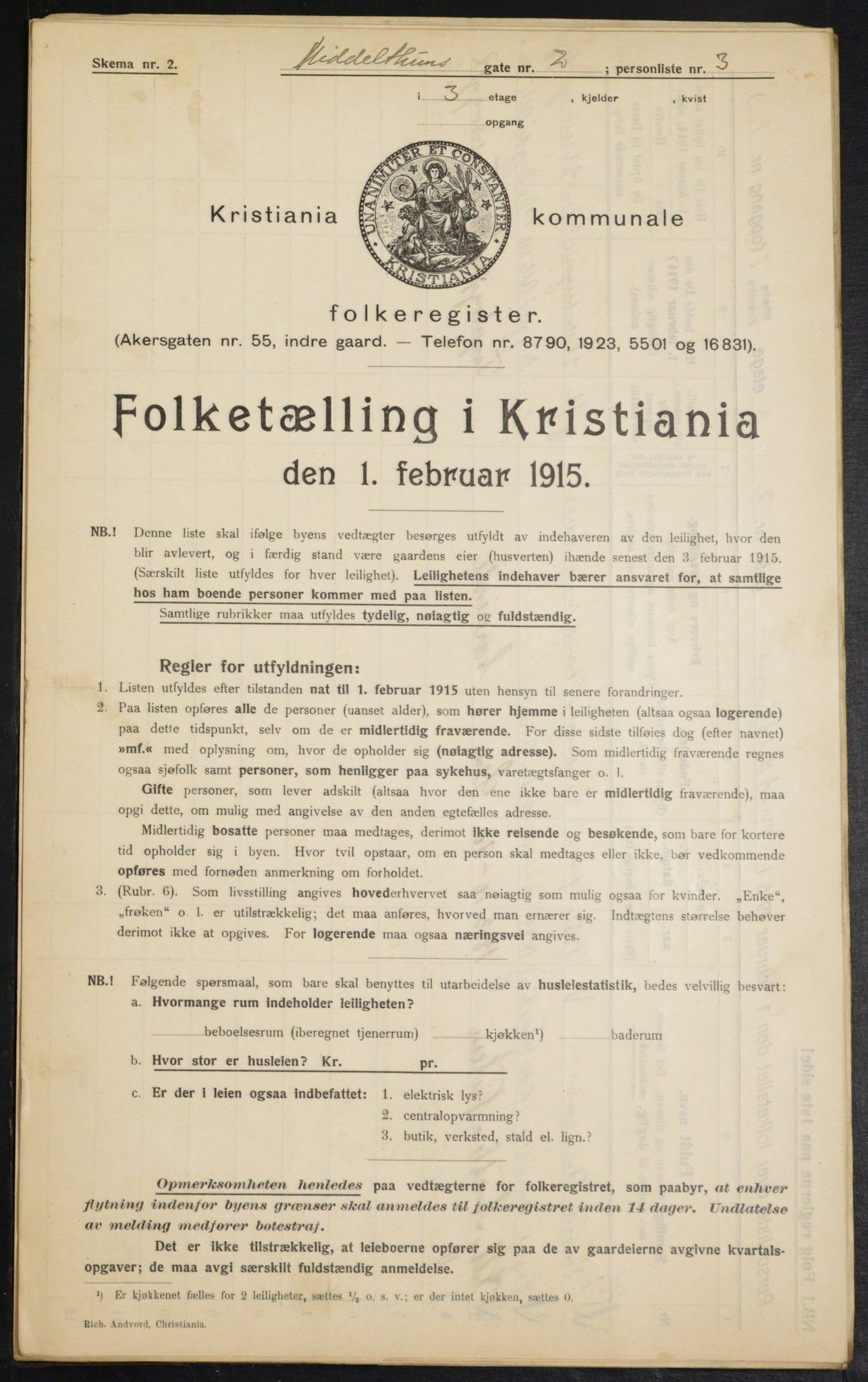 OBA, Municipal Census 1915 for Kristiania, 1915, p. 64730