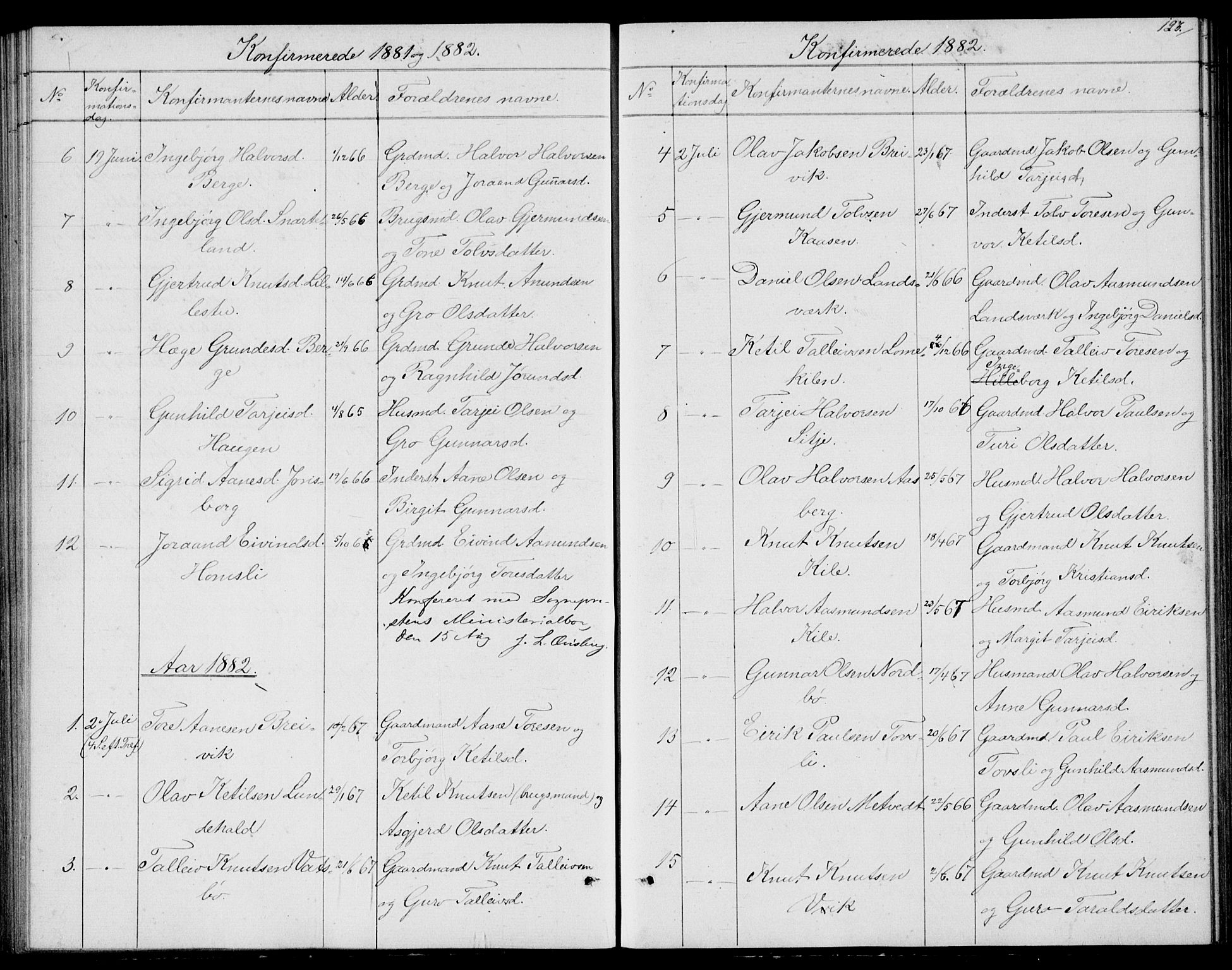 Fyresdal kirkebøker, SAKO/A-263/G/Ga/L0004: Parish register (copy) no. I 4, 1864-1892, p. 123