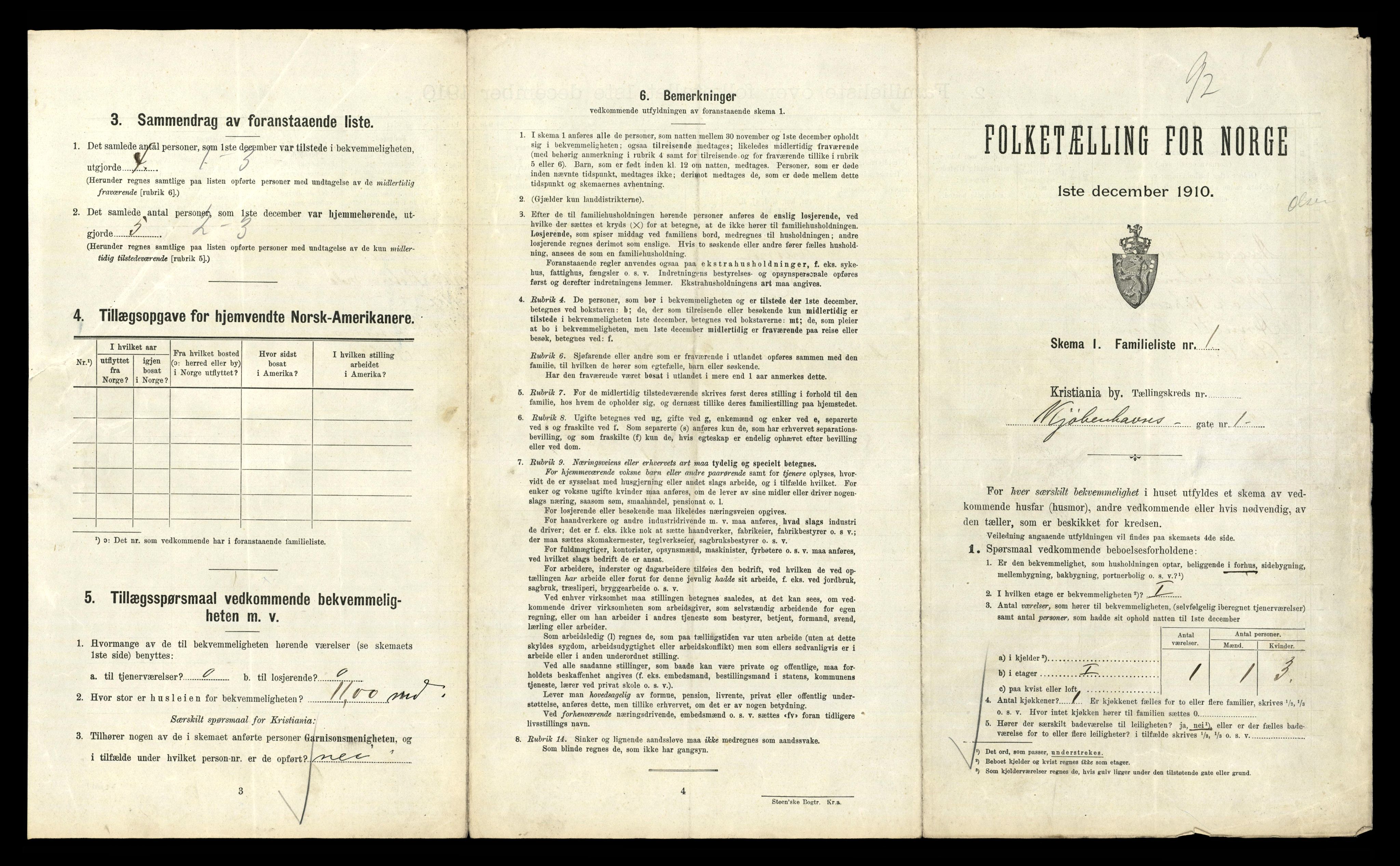 RA, 1910 census for Kristiania, 1910, p. 50119