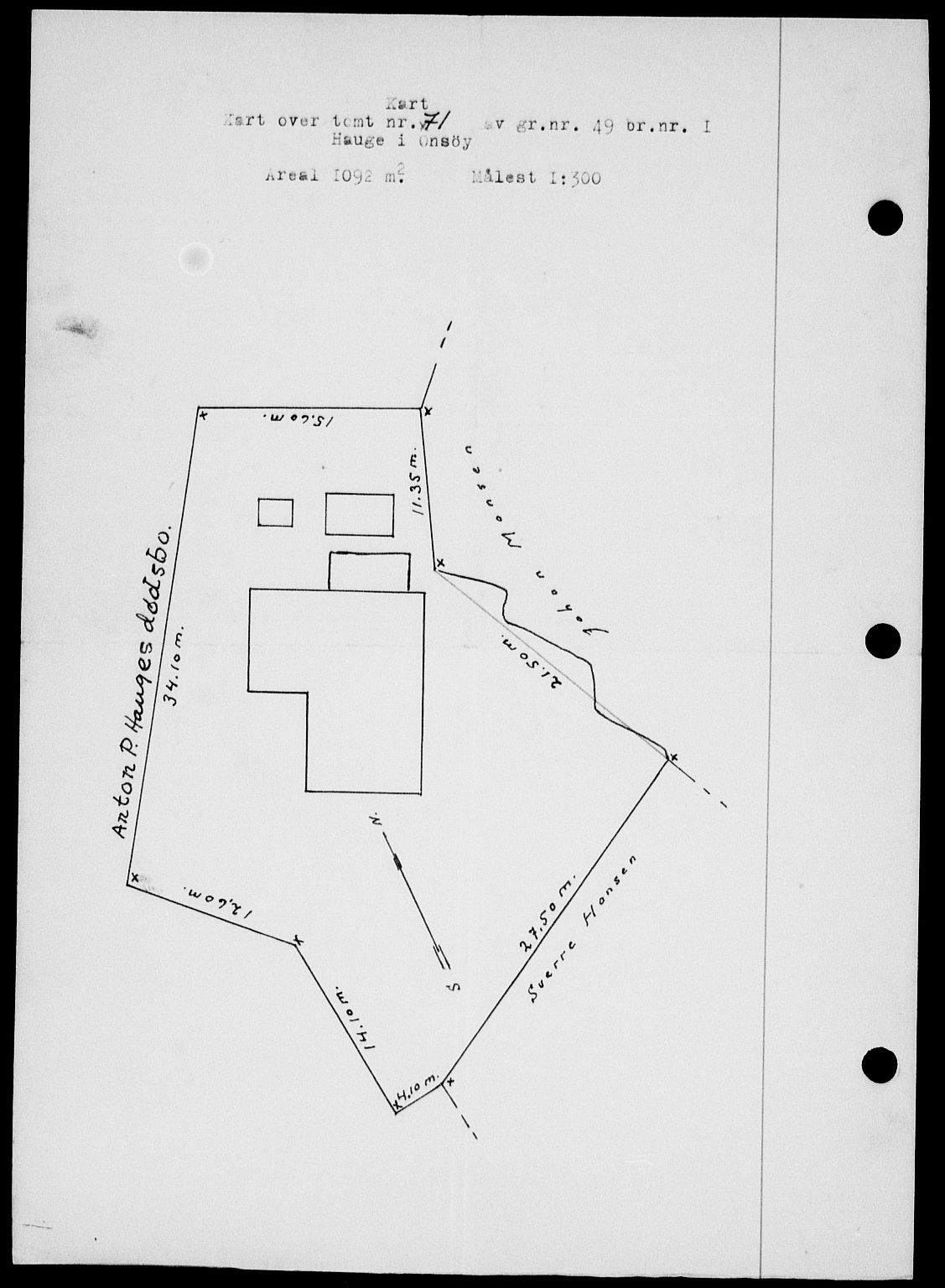 Onsøy sorenskriveri, AV/SAO-A-10474/G/Ga/Gab/L0014: Mortgage book no. II A-14, 1944-1945, Diary no: : 218/1945