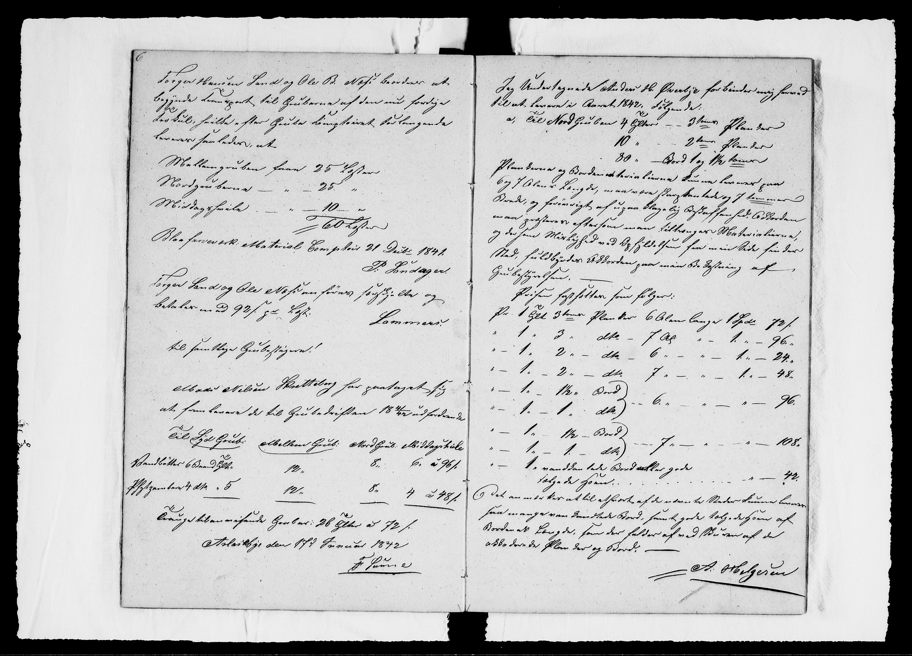 Modums Blaafarveværk, AV/RA-PA-0157/G/Ge/L0312/0001: -- / Journal for Nordgruberne, 1840-1844, p. 9