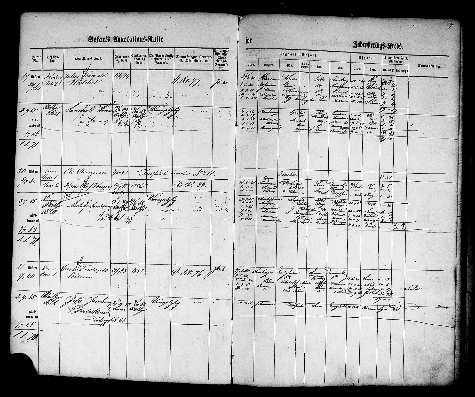 Son mønstringskontor, AV/SAO-A-10569e/F/Fc/Fca/L0001: Annotasjonsrulle, 1860-1868, p. 9