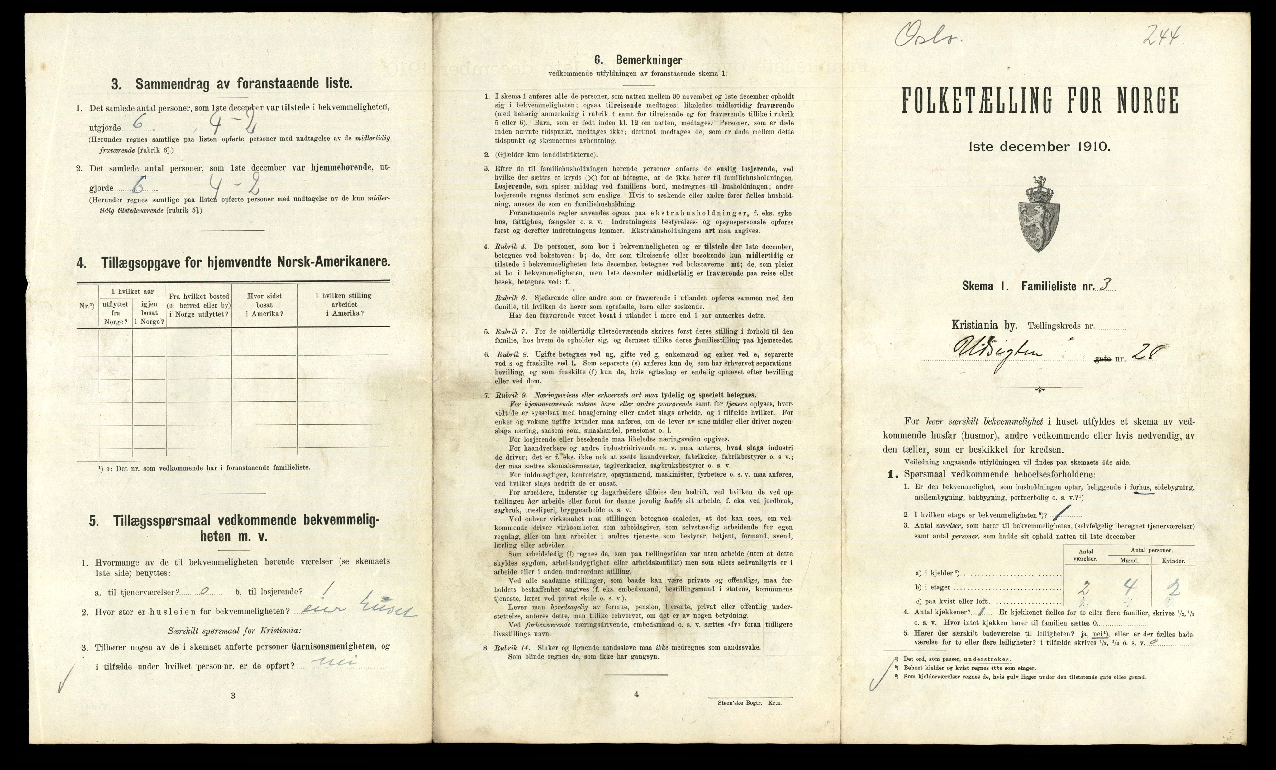 RA, 1910 census for Kristiania, 1910, p. 114111