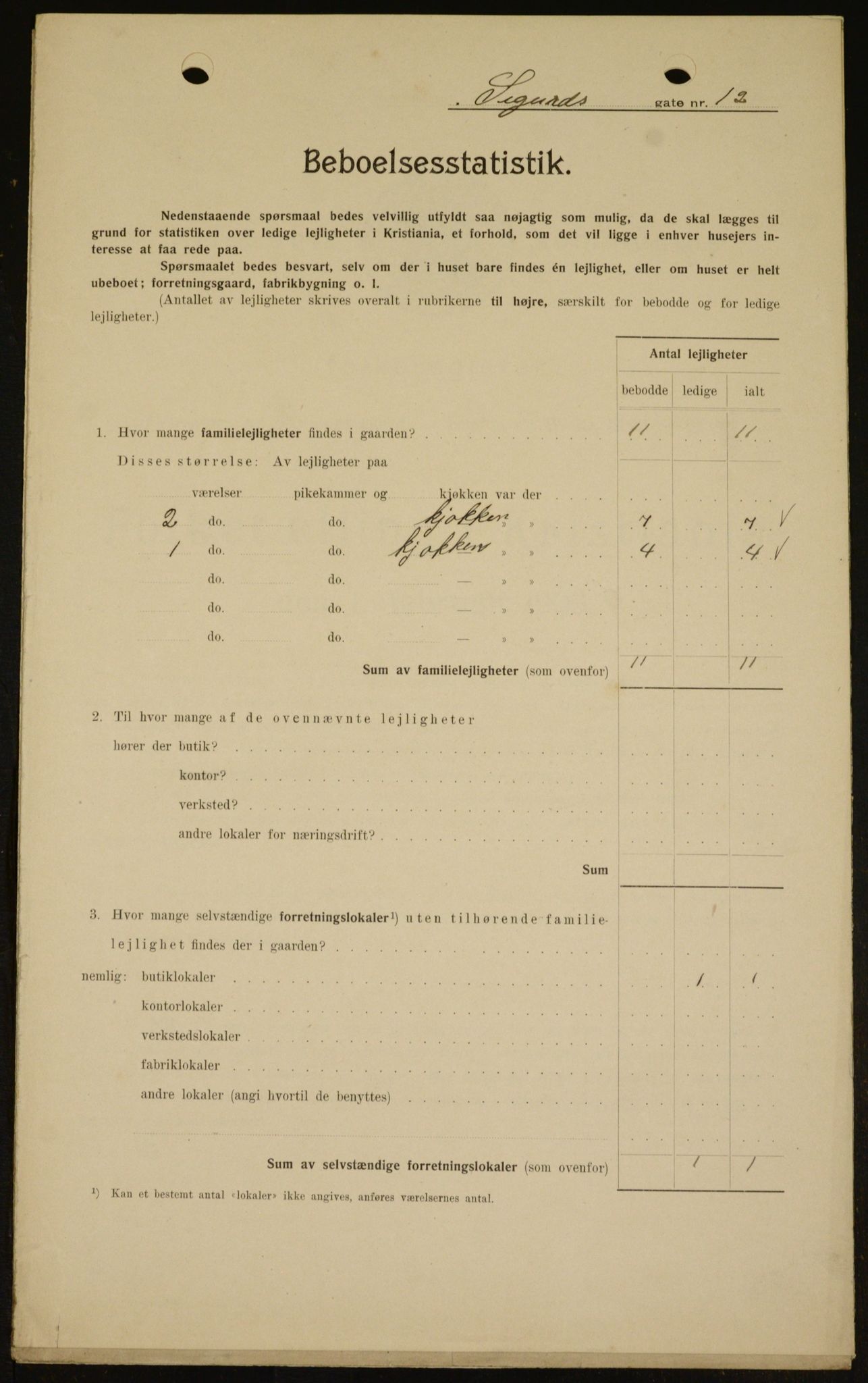 OBA, Municipal Census 1909 for Kristiania, 1909, p. 86315