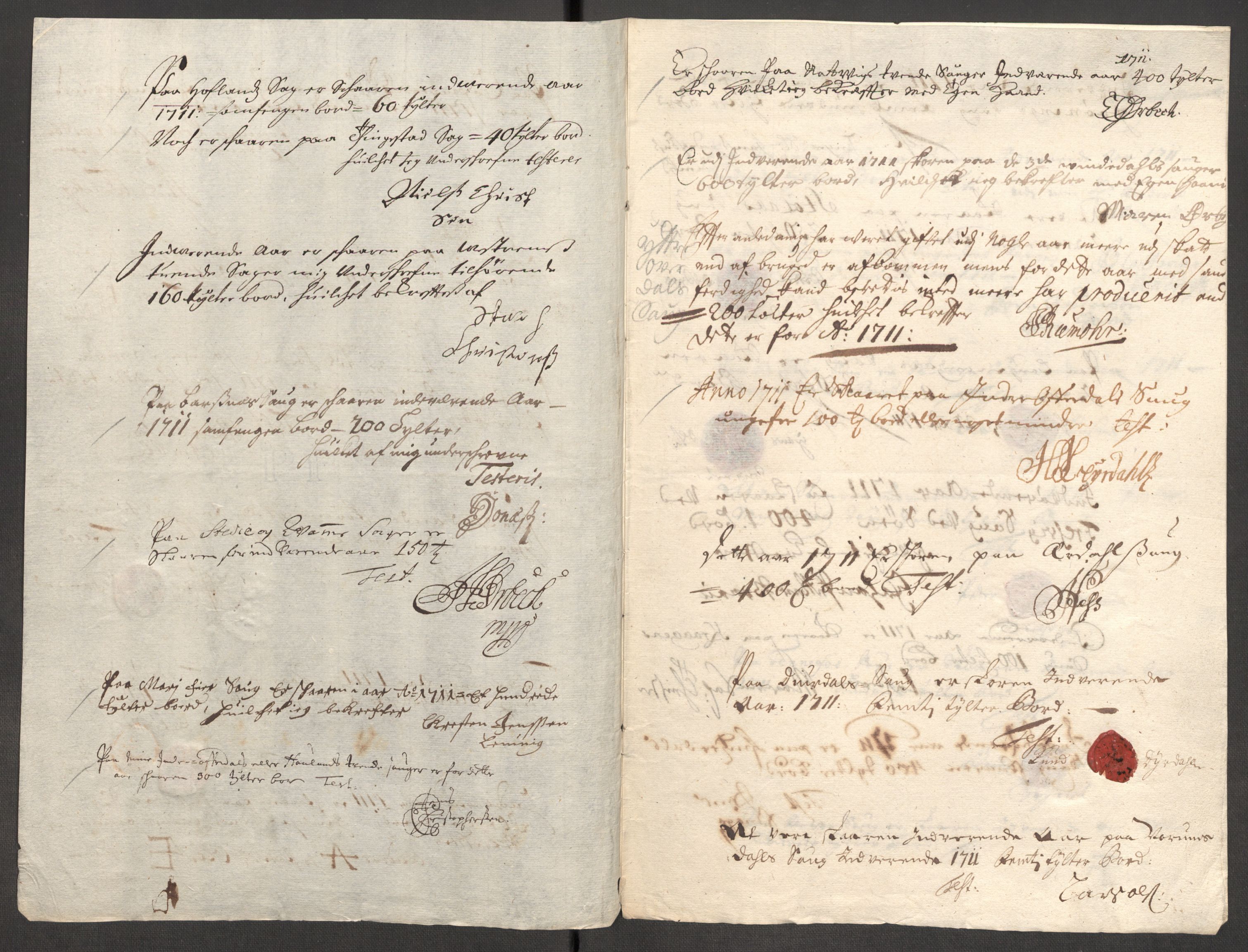 Rentekammeret inntil 1814, Reviderte regnskaper, Fogderegnskap, RA/EA-4092/R52/L3317: Fogderegnskap Sogn, 1711, p. 139