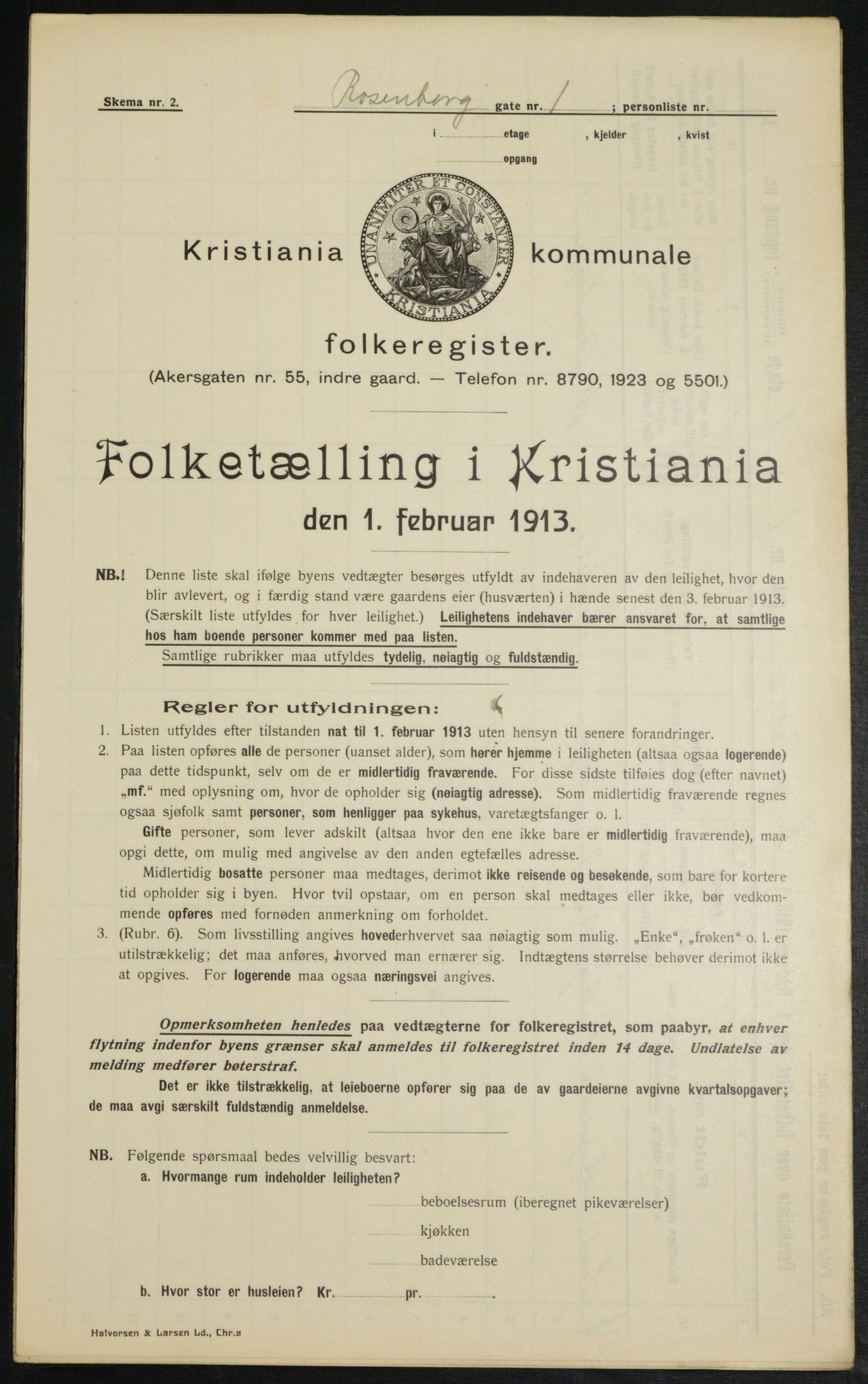 OBA, Municipal Census 1913 for Kristiania, 1913, p. 83406