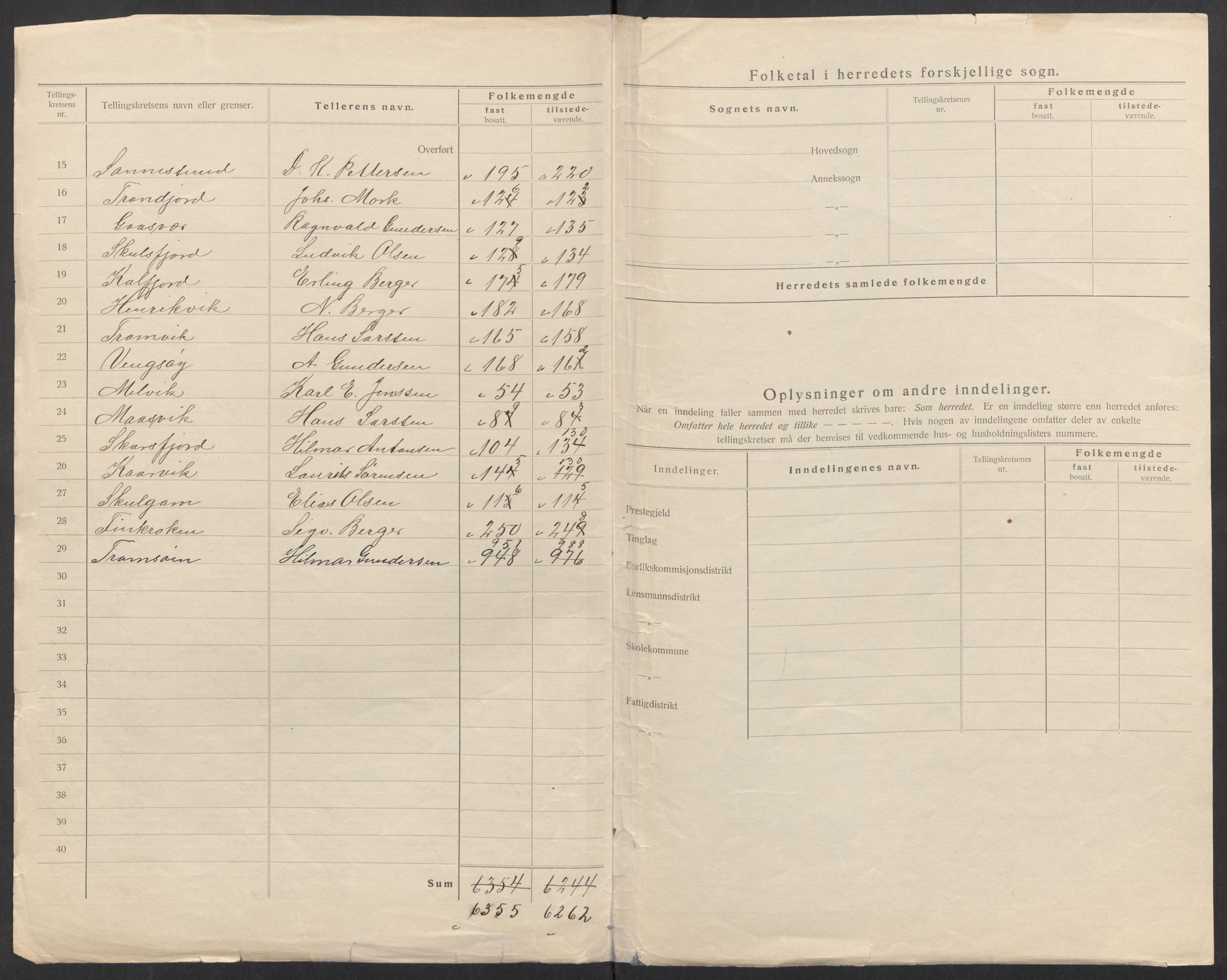 SATØ, 1920 census for Tromsøysund, 1920, p. 5