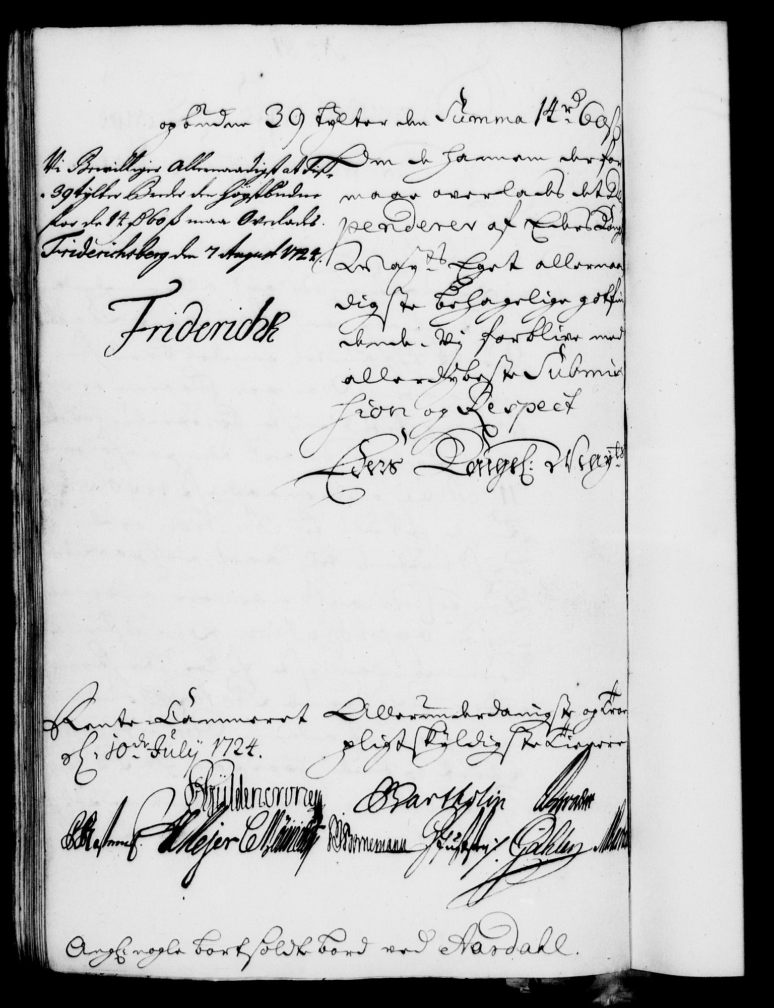 Rentekammeret, Kammerkanselliet, AV/RA-EA-3111/G/Gf/Gfa/L0007: Norsk relasjons- og resolusjonsprotokoll (merket RK 52.7), 1724, p. 580