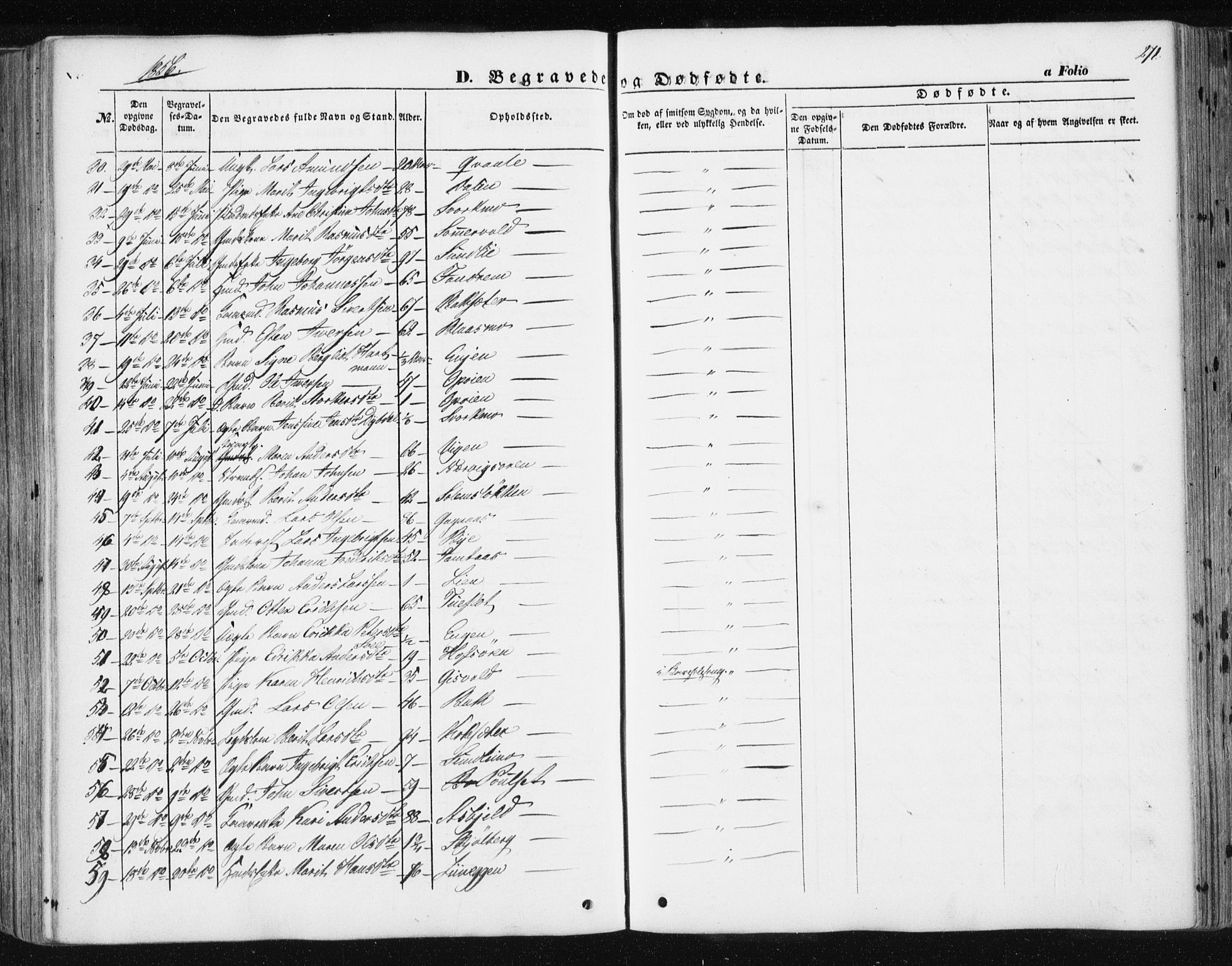 Ministerialprotokoller, klokkerbøker og fødselsregistre - Sør-Trøndelag, SAT/A-1456/668/L0806: Parish register (official) no. 668A06, 1854-1869, p. 271