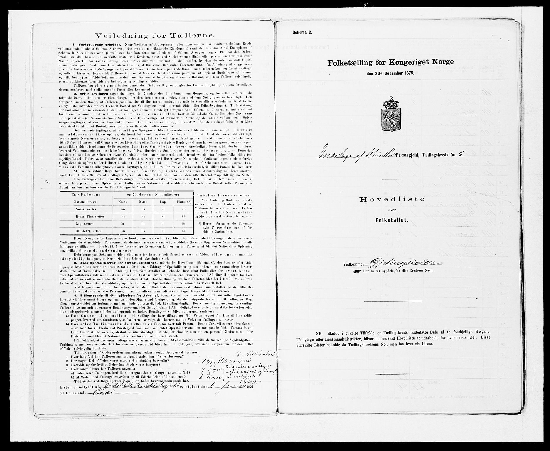 SAB, 1875 census for 1224P Kvinnherad, 1875, p. 10