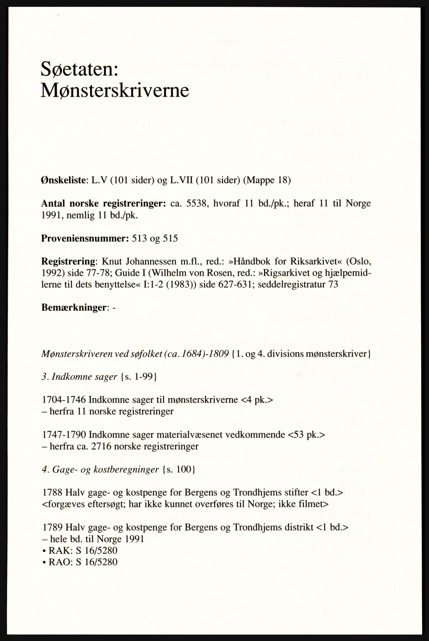 Publikasjoner utgitt av Arkivverket, PUBL/PUBL-001/A/0002: Erik Gøbel: NOREG, Tværregistratur over norgesrelevant materiale i Rigsarkivet i København (2000), 2000, p. 235
