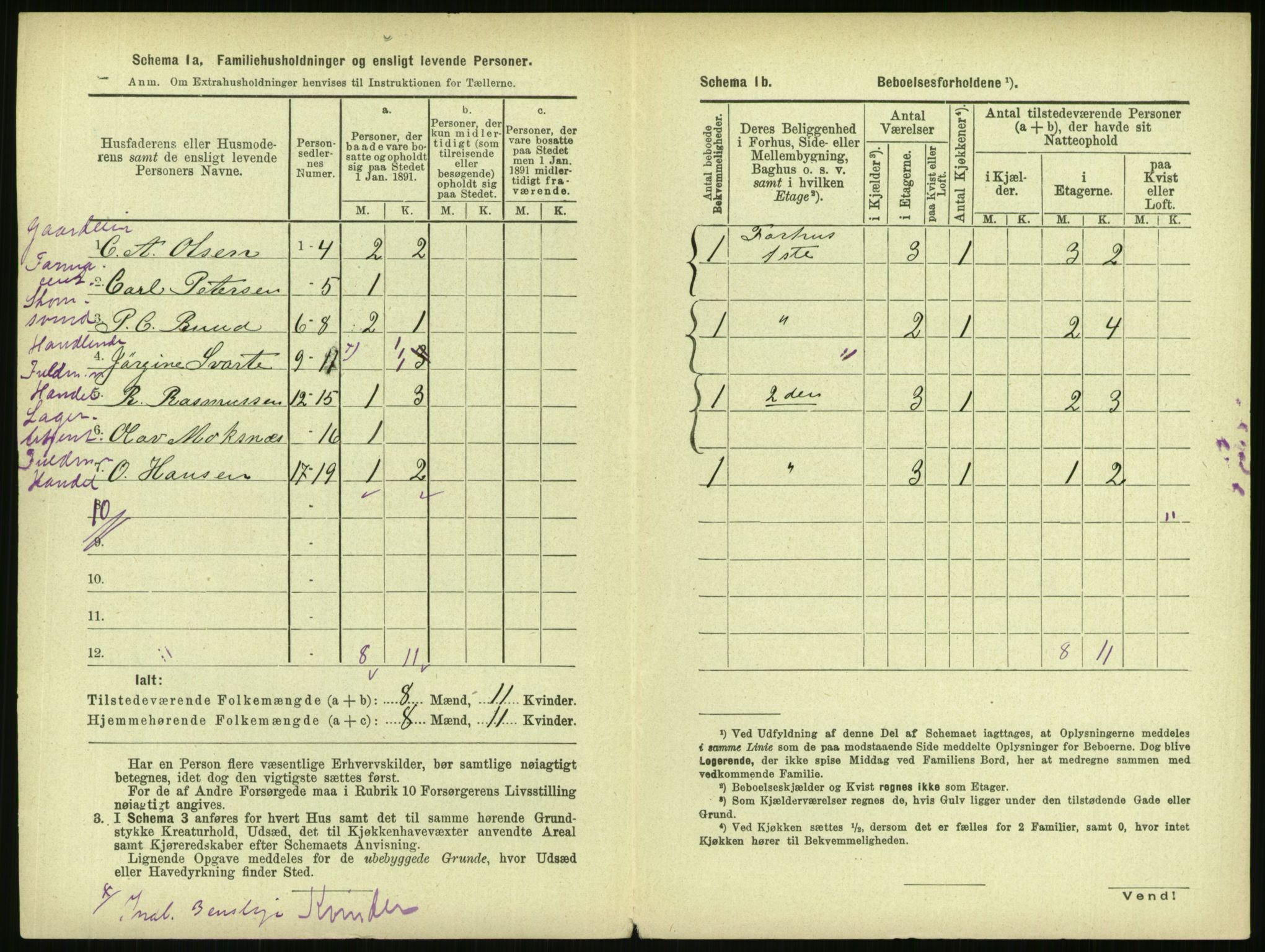 RA, 1891 census for 0301 Kristiania, 1891, p. 50002