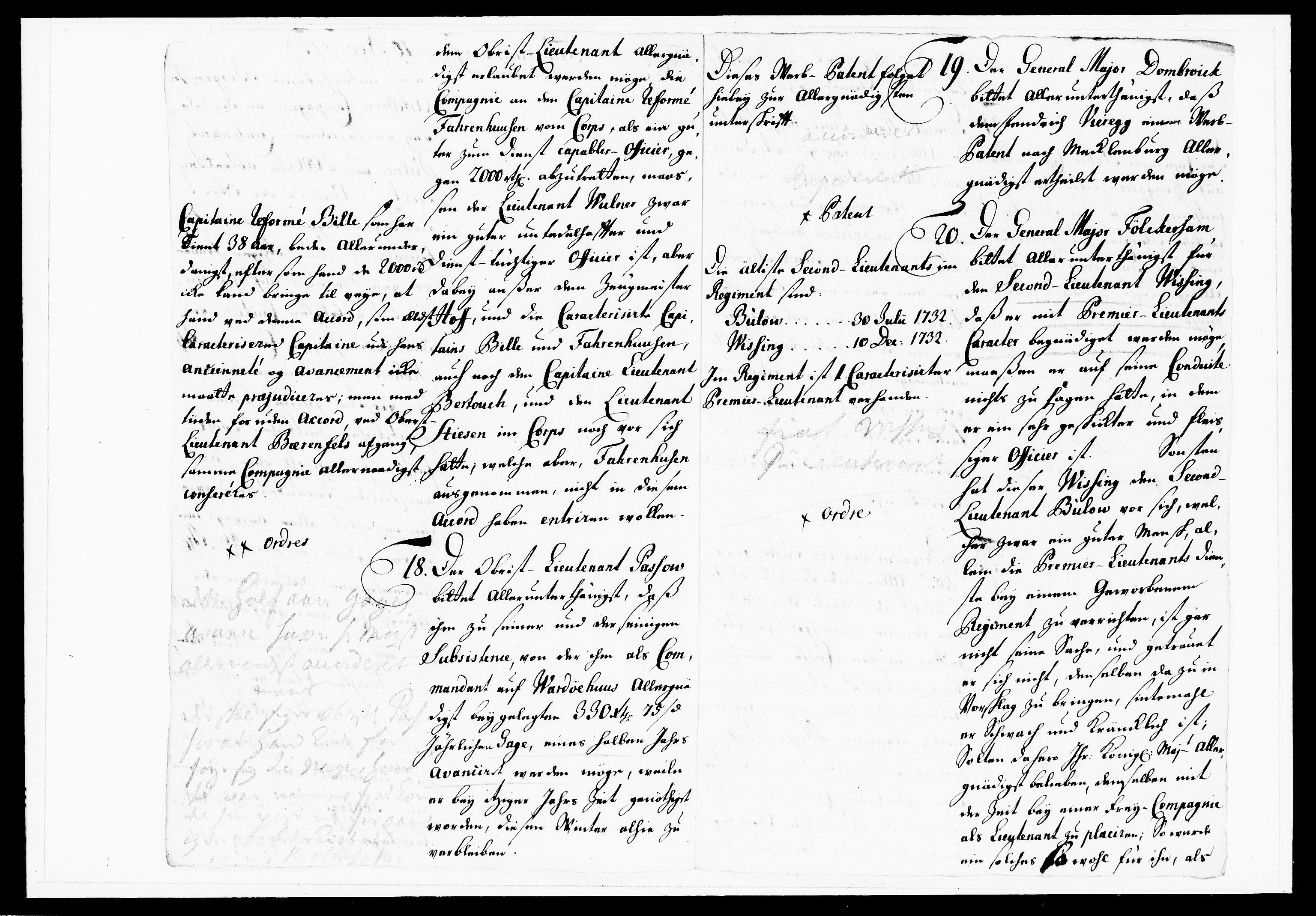 Krigskollegiet, Krigskancelliet, DRA/A-0006/-/1143-1150: Refererede sager, 1738, p. 472