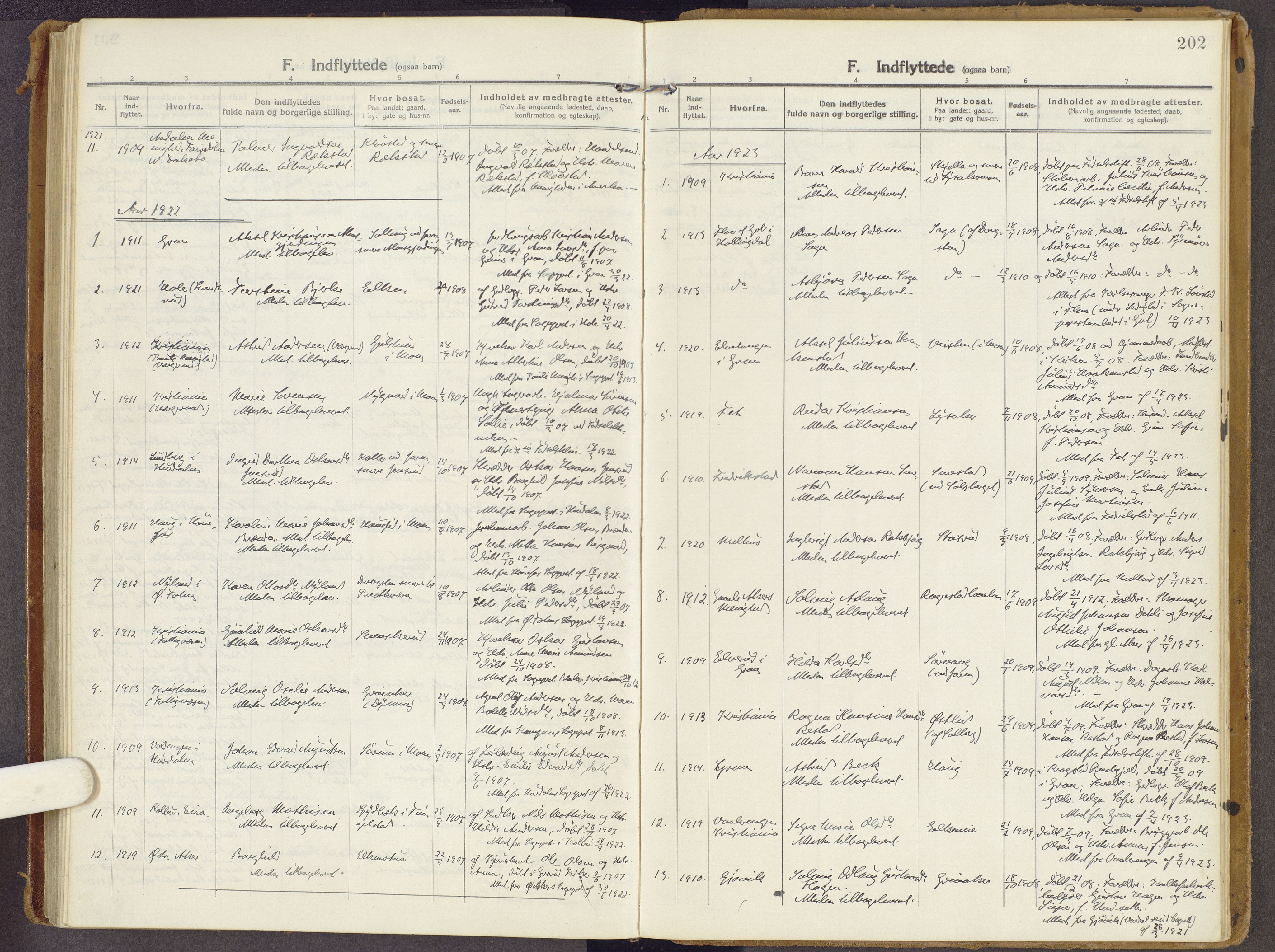 Brandbu prestekontor, SAH/PREST-114/H/Ha/Haa/L0003: Parish register (official) no. 3, 1914-1928, p. 202