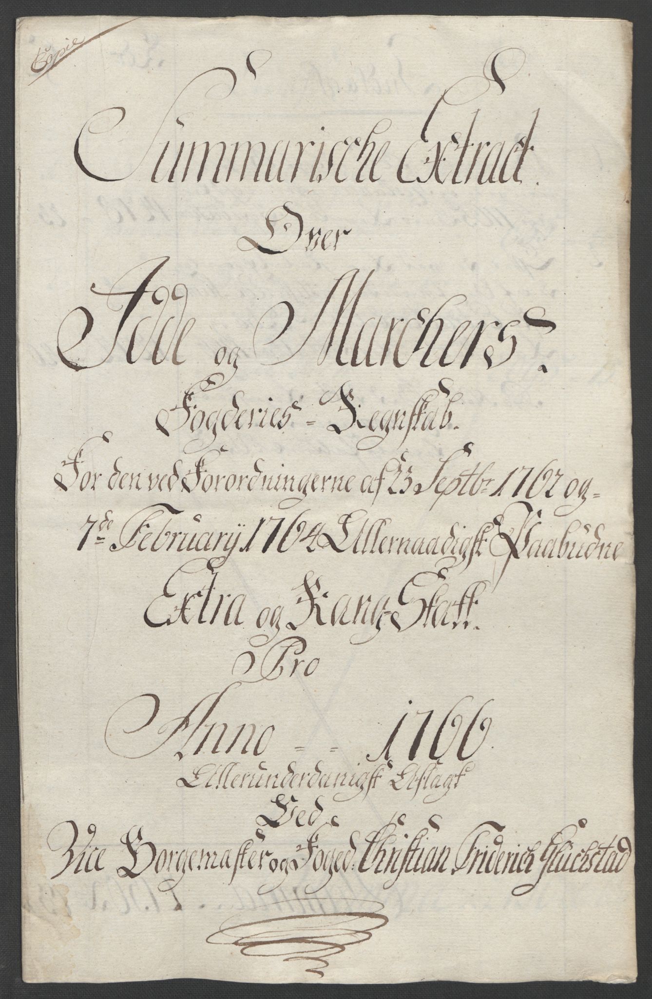 Rentekammeret inntil 1814, Reviderte regnskaper, Fogderegnskap, RA/EA-4092/R01/L0097: Ekstraskatten Idd og Marker, 1756-1767, p. 279