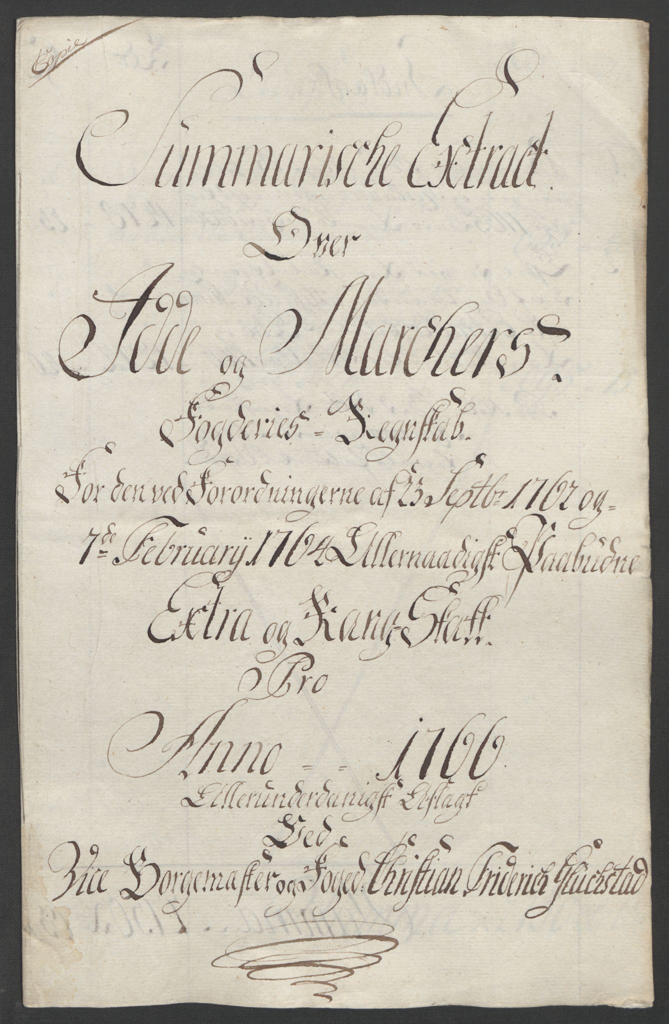 Rentekammeret inntil 1814, Reviderte regnskaper, Fogderegnskap, AV/RA-EA-4092/R01/L0097: Ekstraskatten Idd og Marker, 1756-1767, p. 279