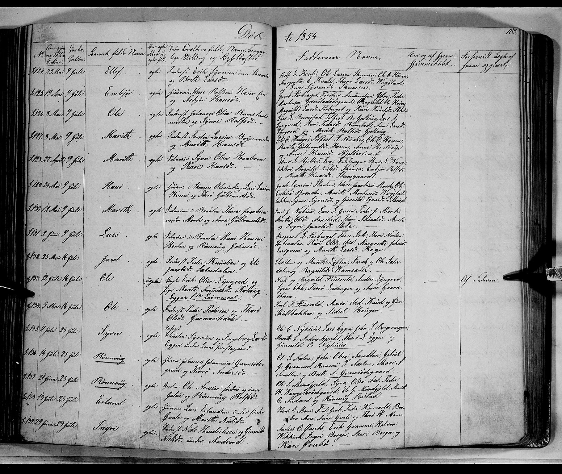 Lom prestekontor, AV/SAH-PREST-070/K/L0006: Parish register (official) no. 6A, 1837-1863, p. 183