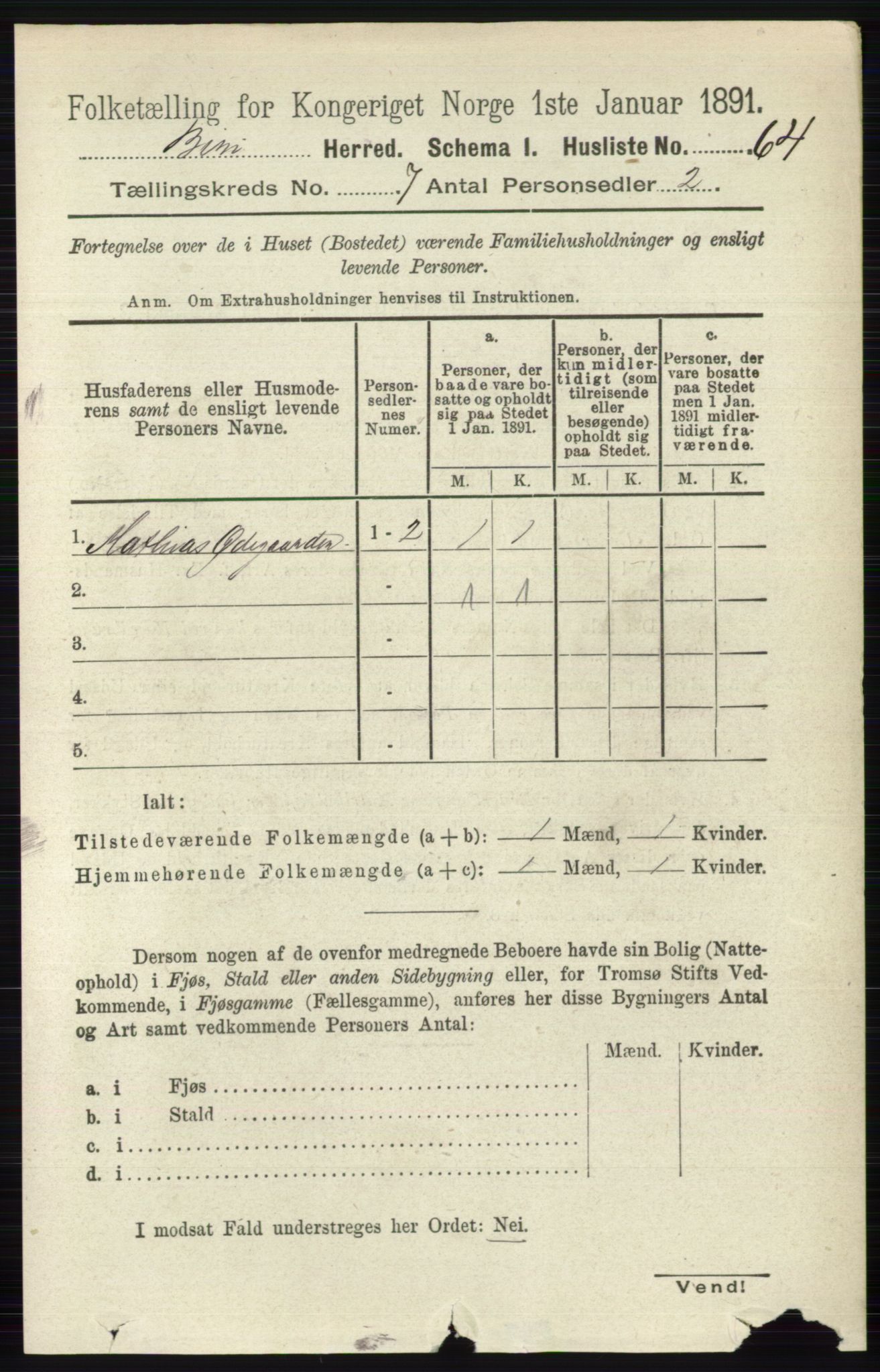 RA, 1891 census for 0525 Biri, 1891, p. 2446