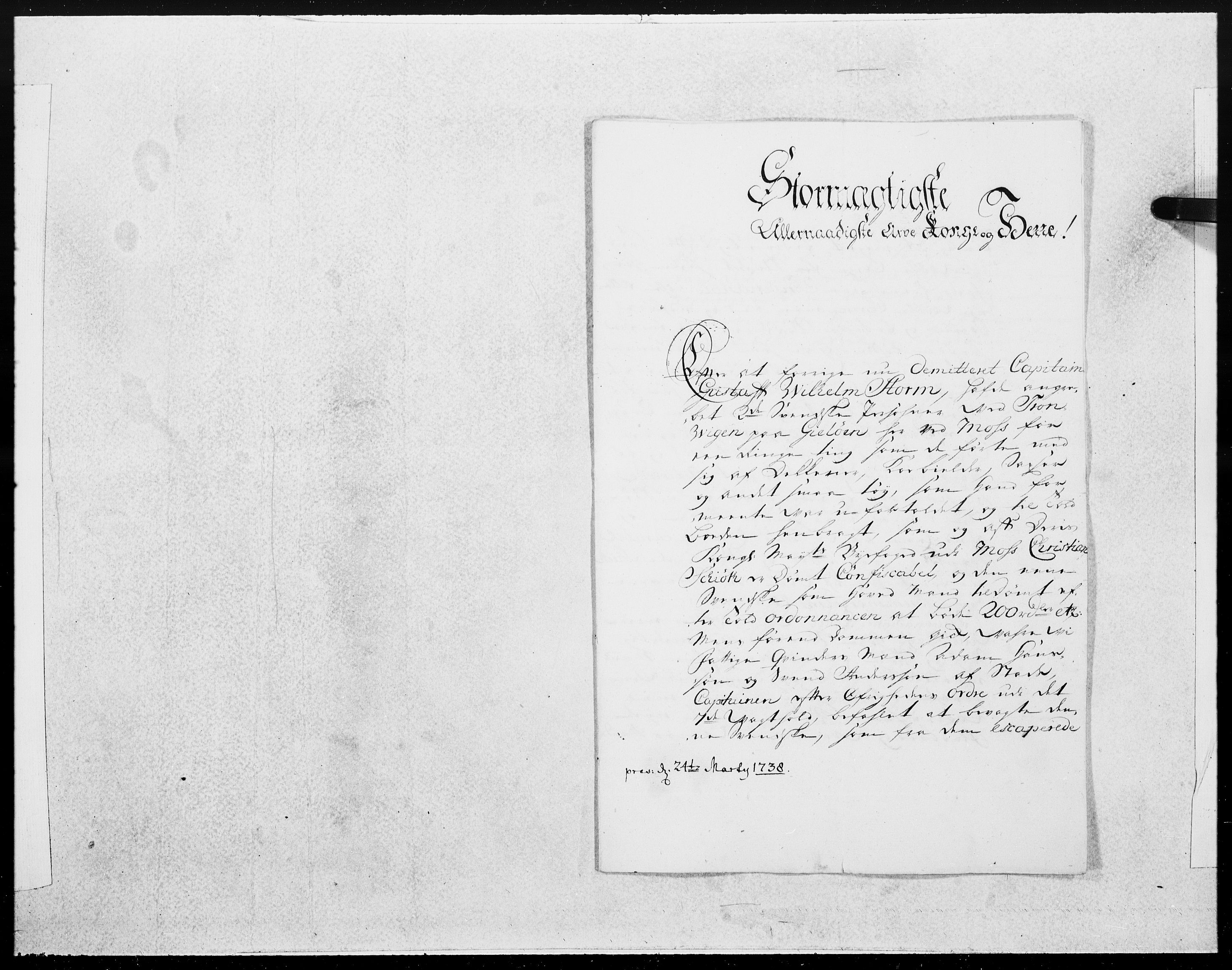 Danske Kanselli 1572-1799, AV/RA-EA-3023/F/Fc/Fcc/Fcca/L0127: Norske innlegg 1572-1799, 1738, p. 304