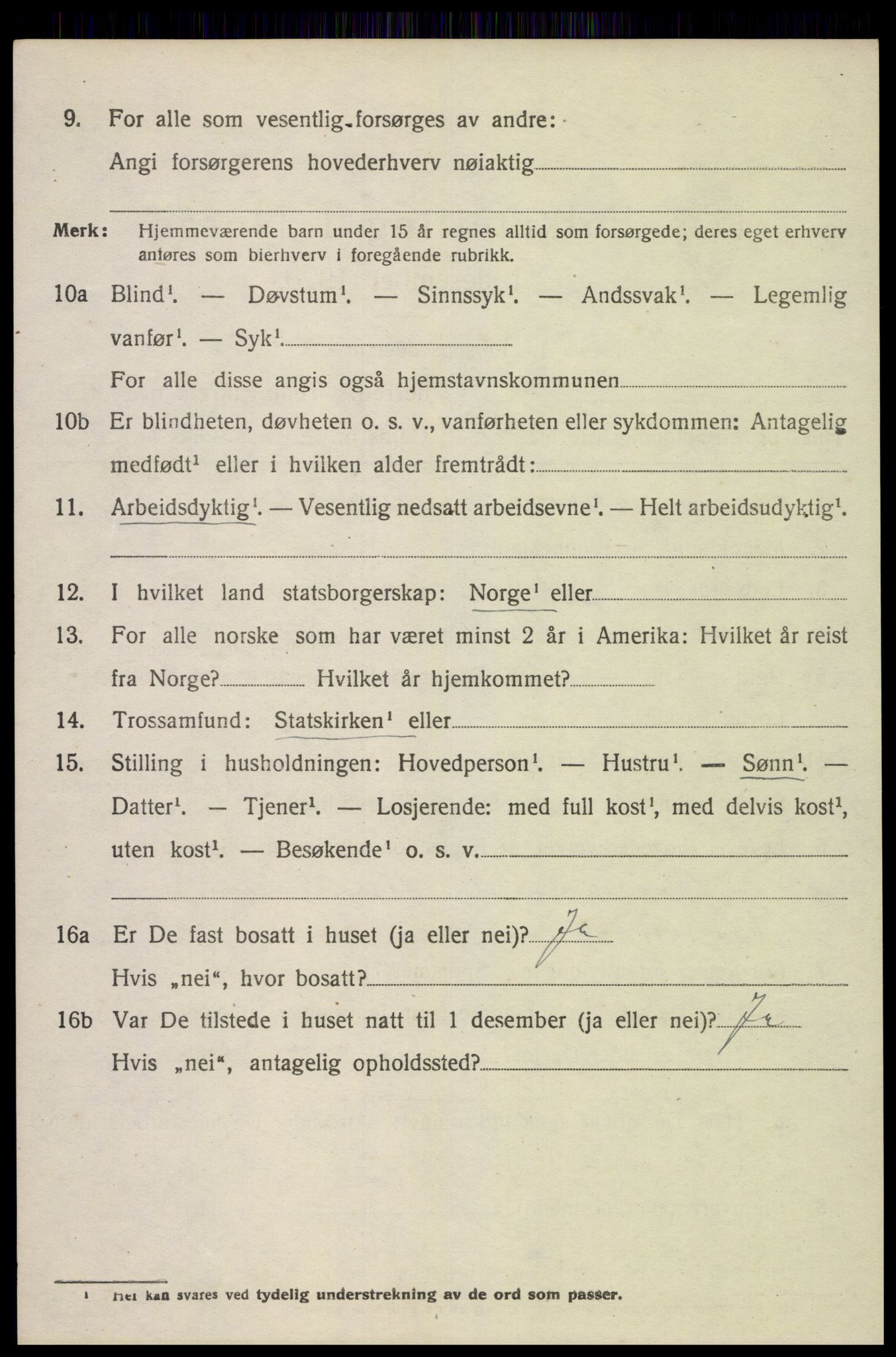 SAK, 1920 census for Bakke, 1920, p. 1685