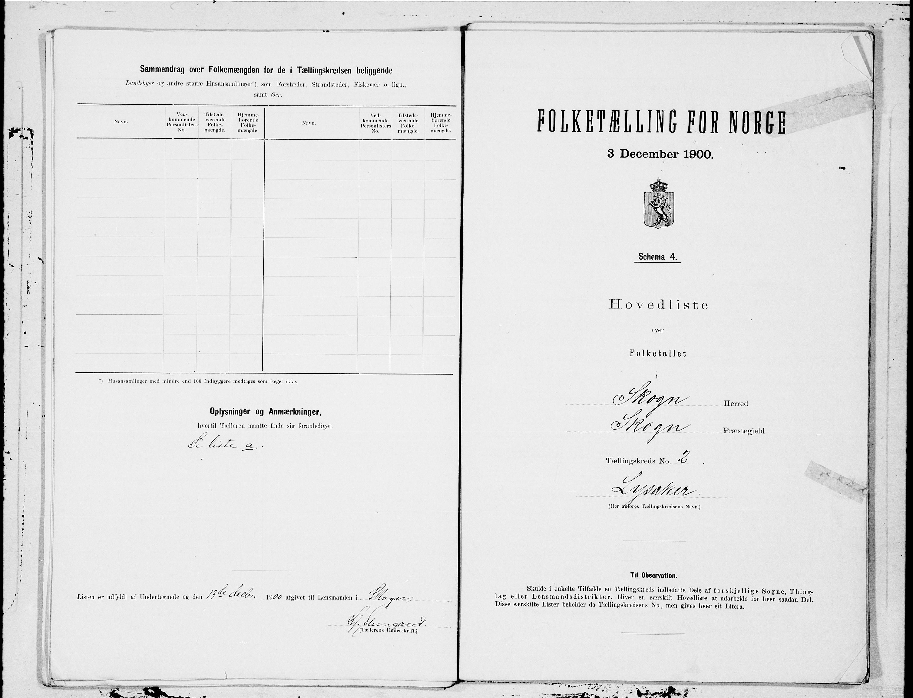 SAT, 1900 census for Skogn, 1900, p. 6