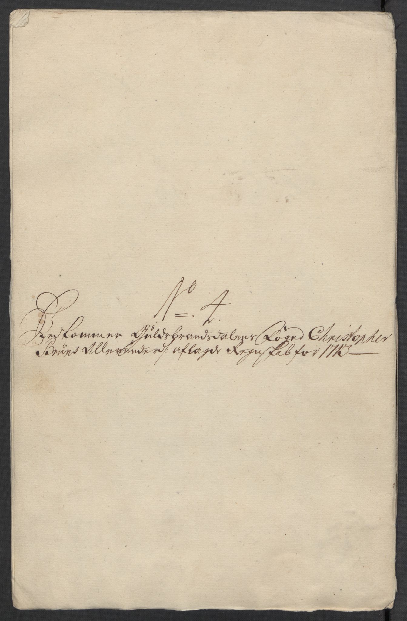 Rentekammeret inntil 1814, Reviderte regnskaper, Fogderegnskap, AV/RA-EA-4092/R17/L1182: Fogderegnskap Gudbrandsdal, 1713, p. 318