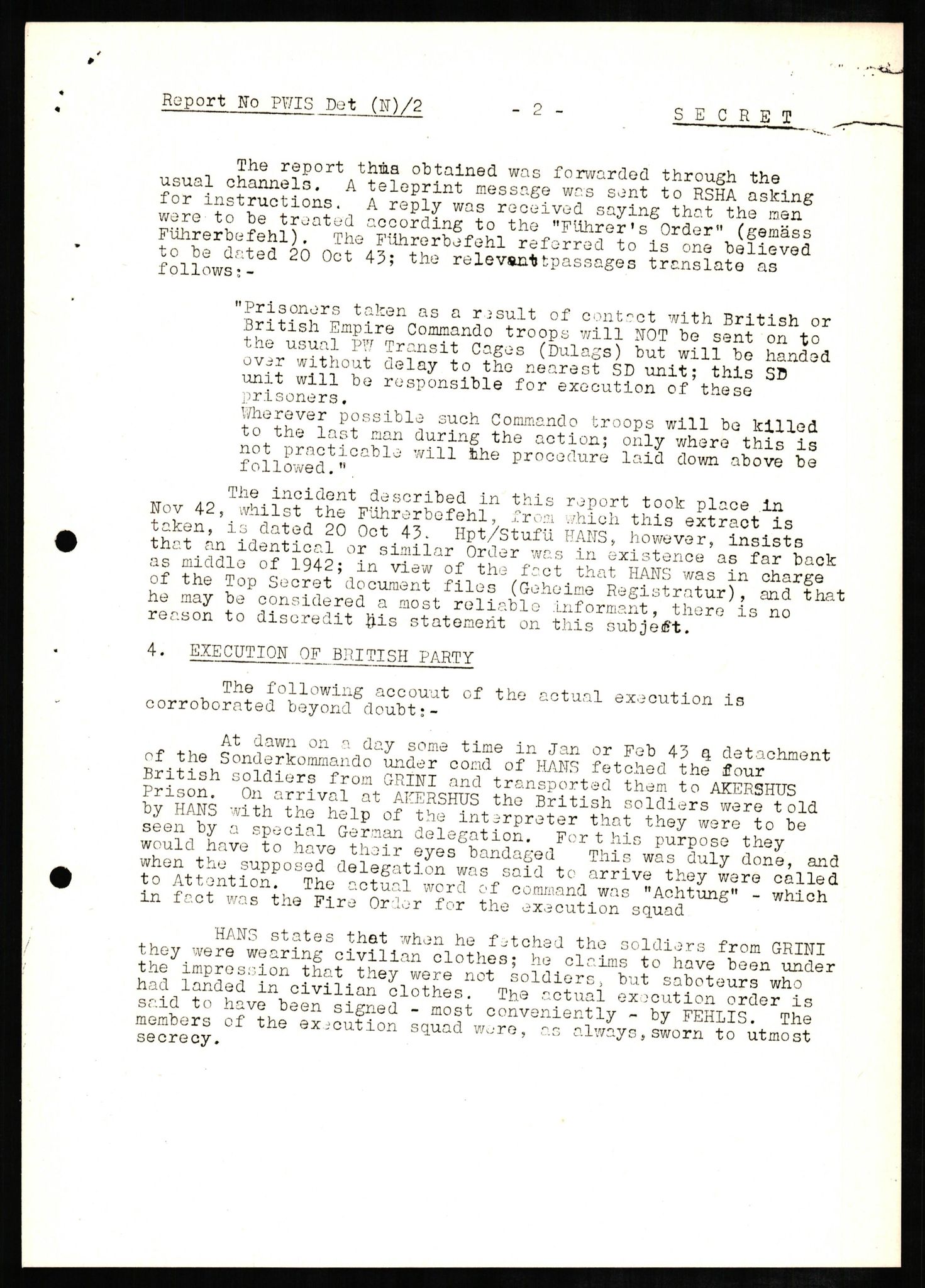 Forsvaret, Forsvarets overkommando II, RA/RAFA-3915/D/Db/L0007: CI Questionaires. Tyske okkupasjonsstyrker i Norge. Tyskere., 1945-1946, p. 260