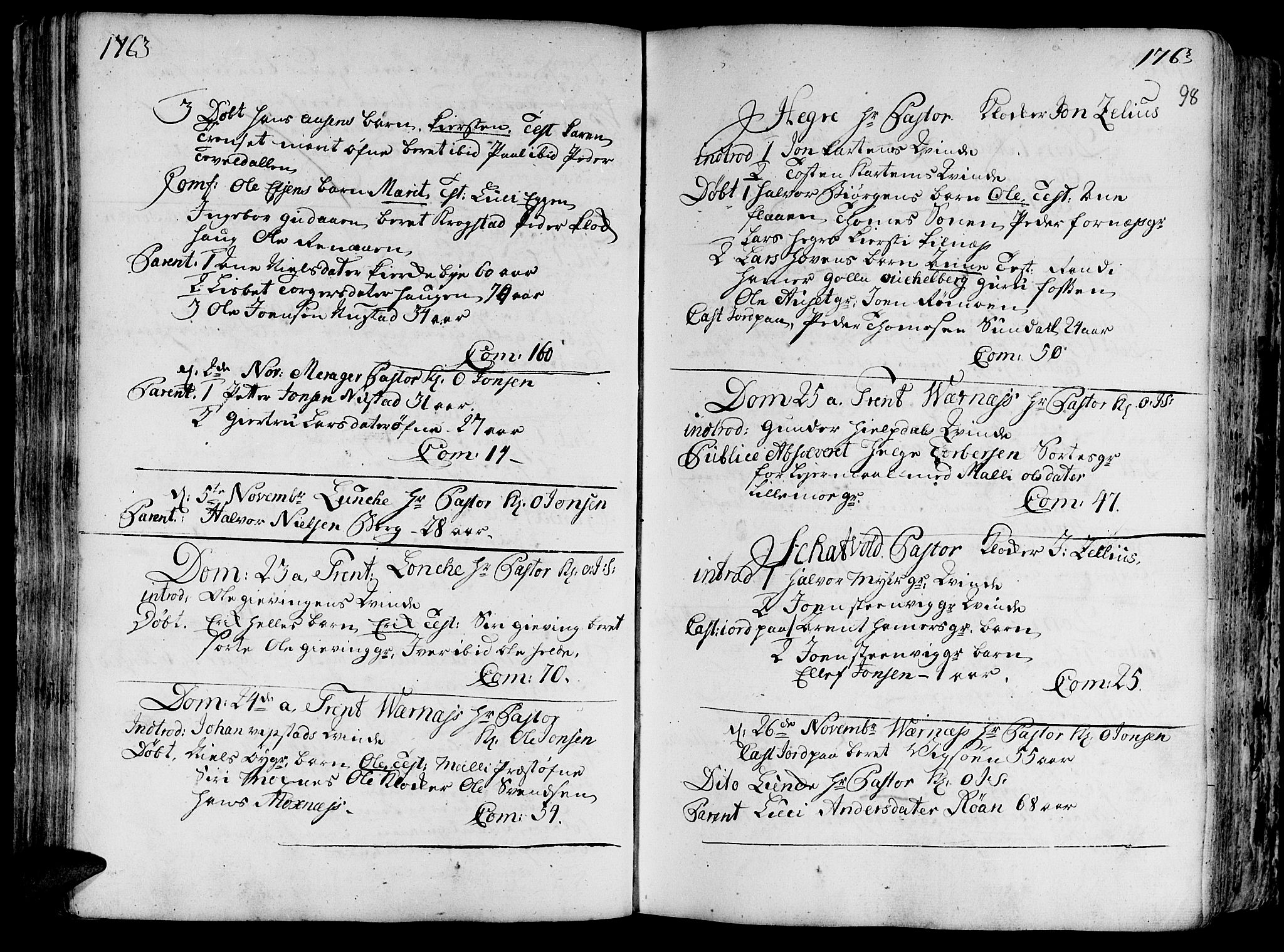 Ministerialprotokoller, klokkerbøker og fødselsregistre - Nord-Trøndelag, SAT/A-1458/709/L0057: Parish register (official) no. 709A05, 1755-1780, p. 98