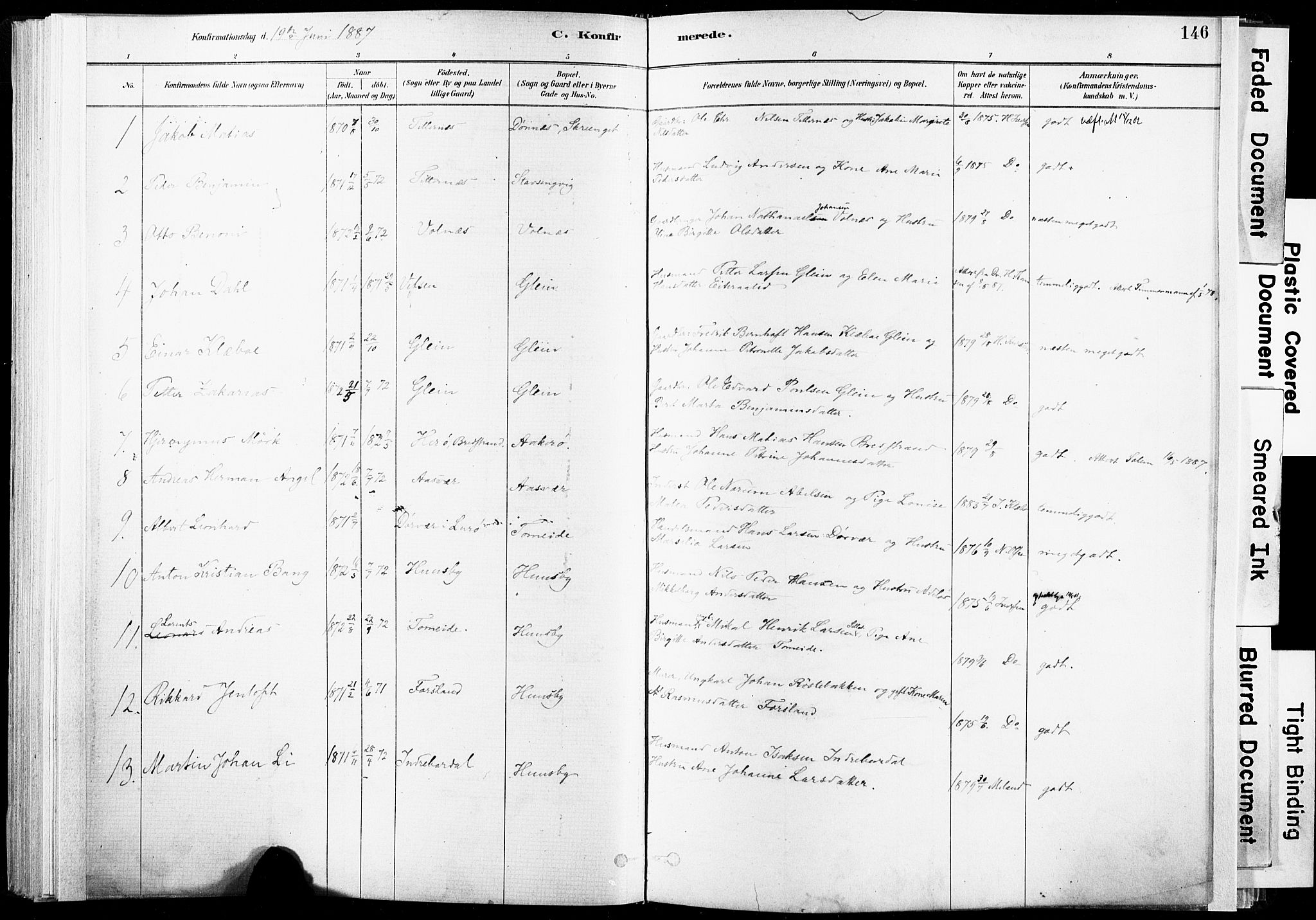 Ministerialprotokoller, klokkerbøker og fødselsregistre - Nordland, SAT/A-1459/835/L0525: Parish register (official) no. 835A03I, 1881-1910, p. 146