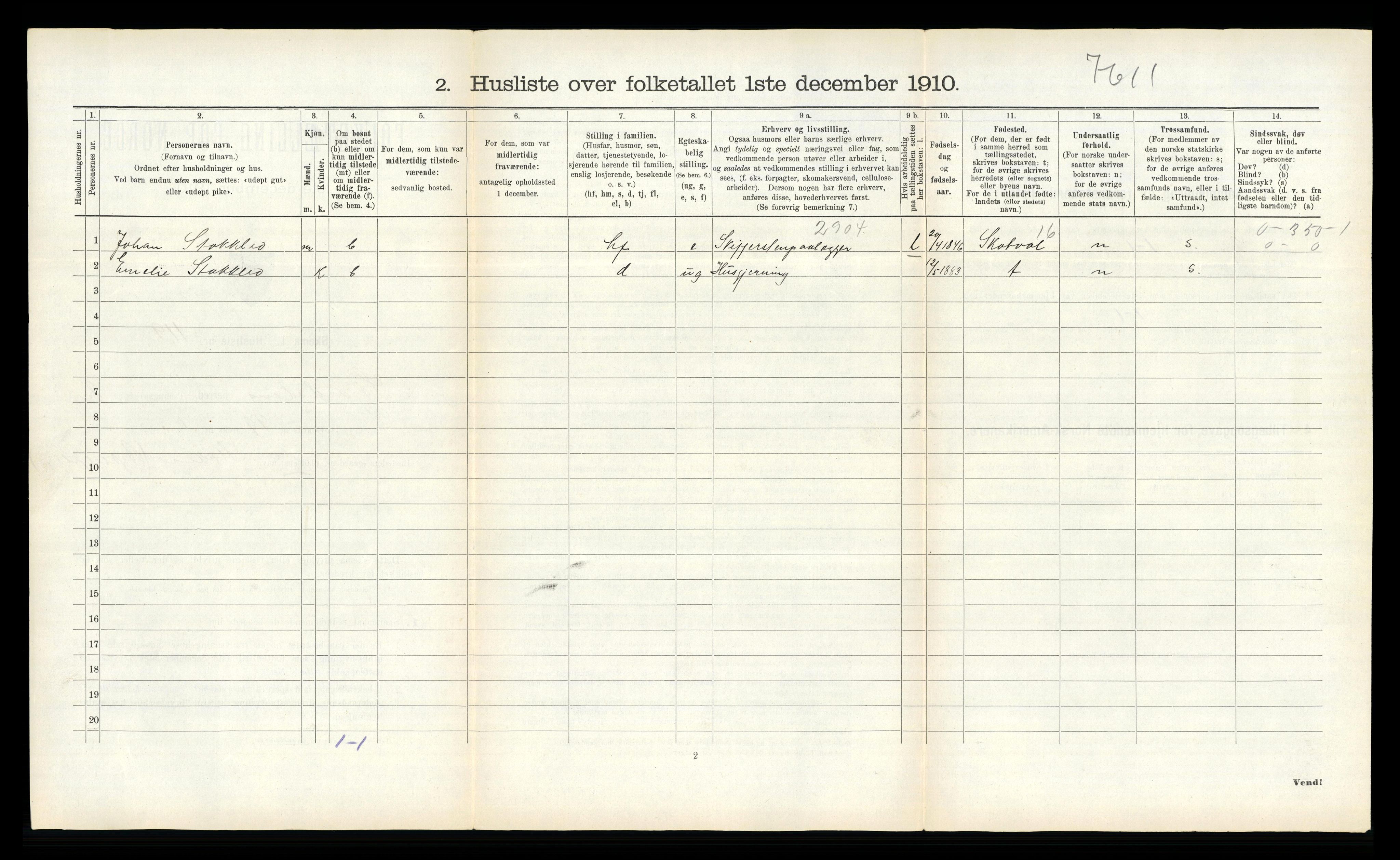 RA, 1910 census for Stjørdal, 1910, p. 405