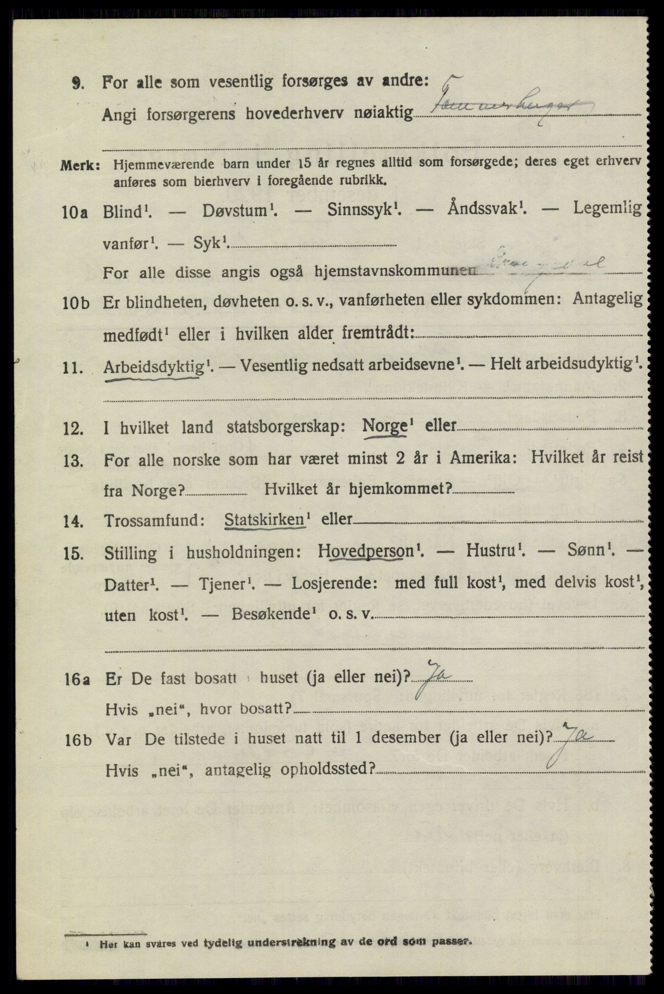 SAKO, 1920 census for Drangedal, 1920, p. 6784