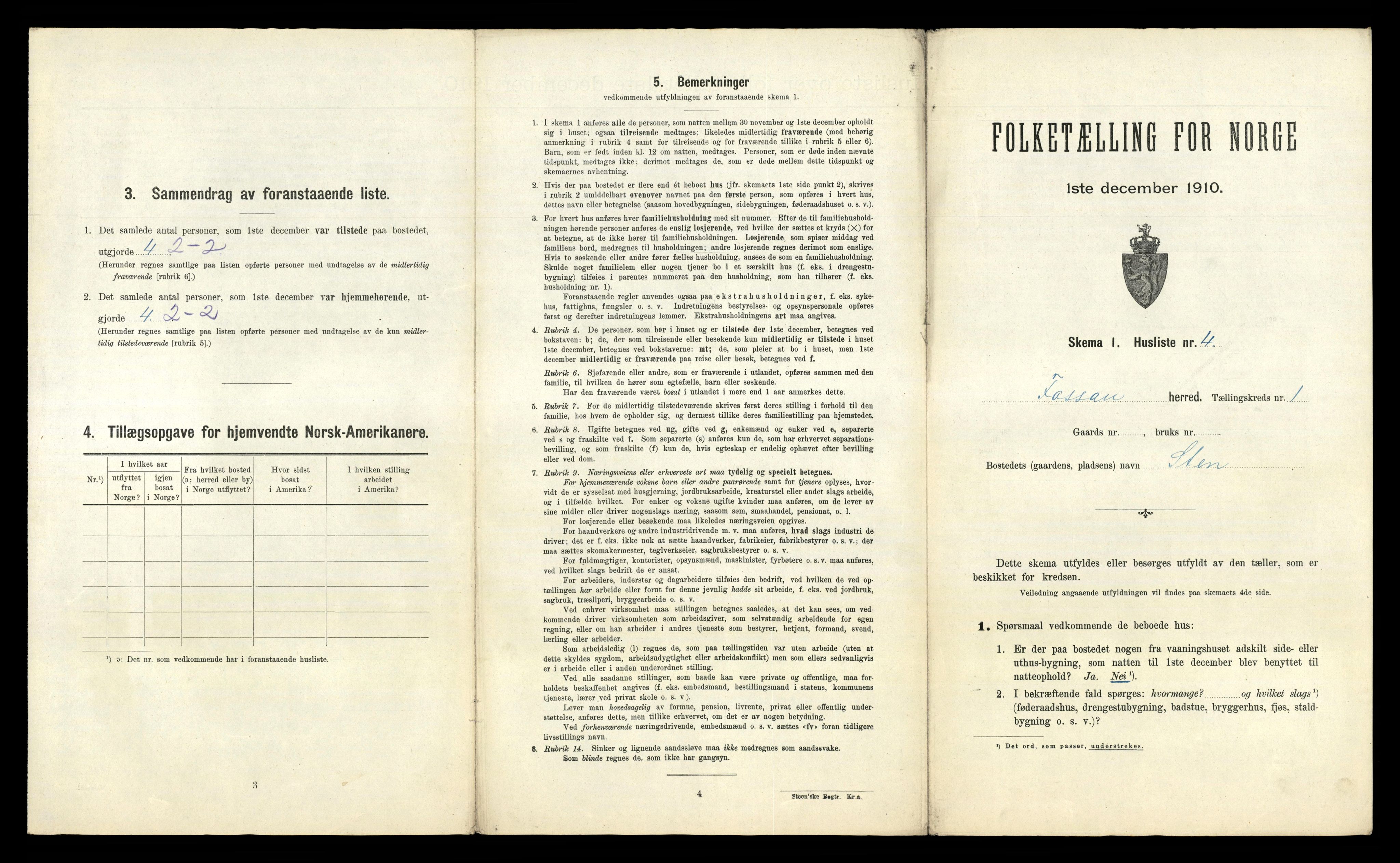 RA, 1910 census for Forsand, 1910, p. 39